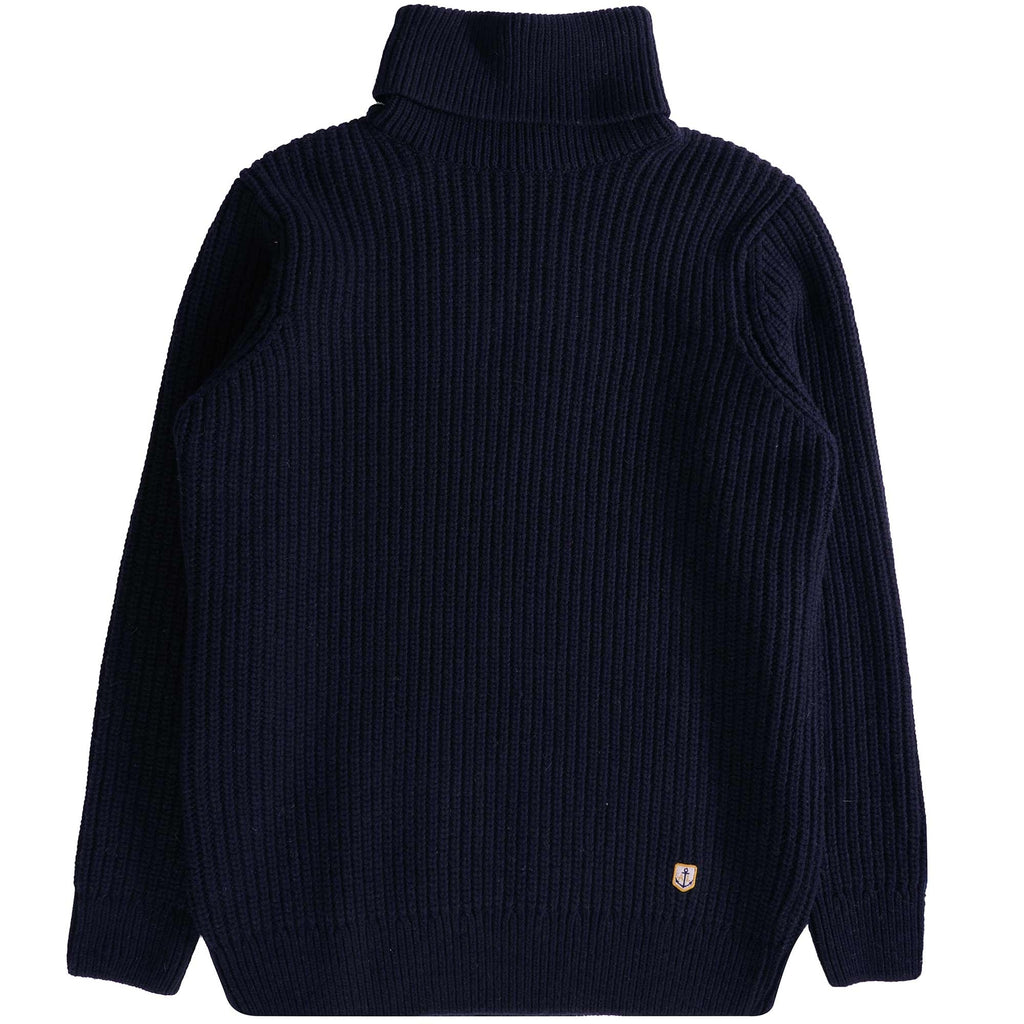 Armor Lux Heritage Turtle Neck Jumper - Navy