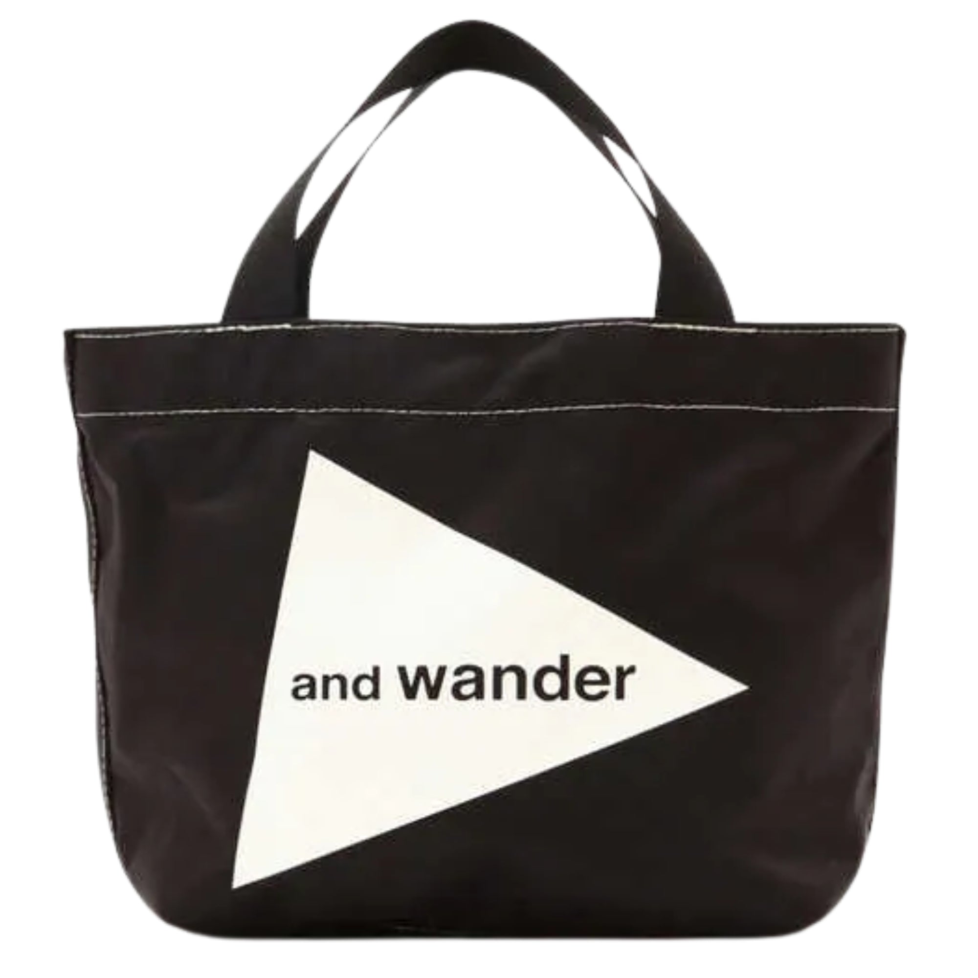 And Wander Cordura Logo Tote Bag - Black