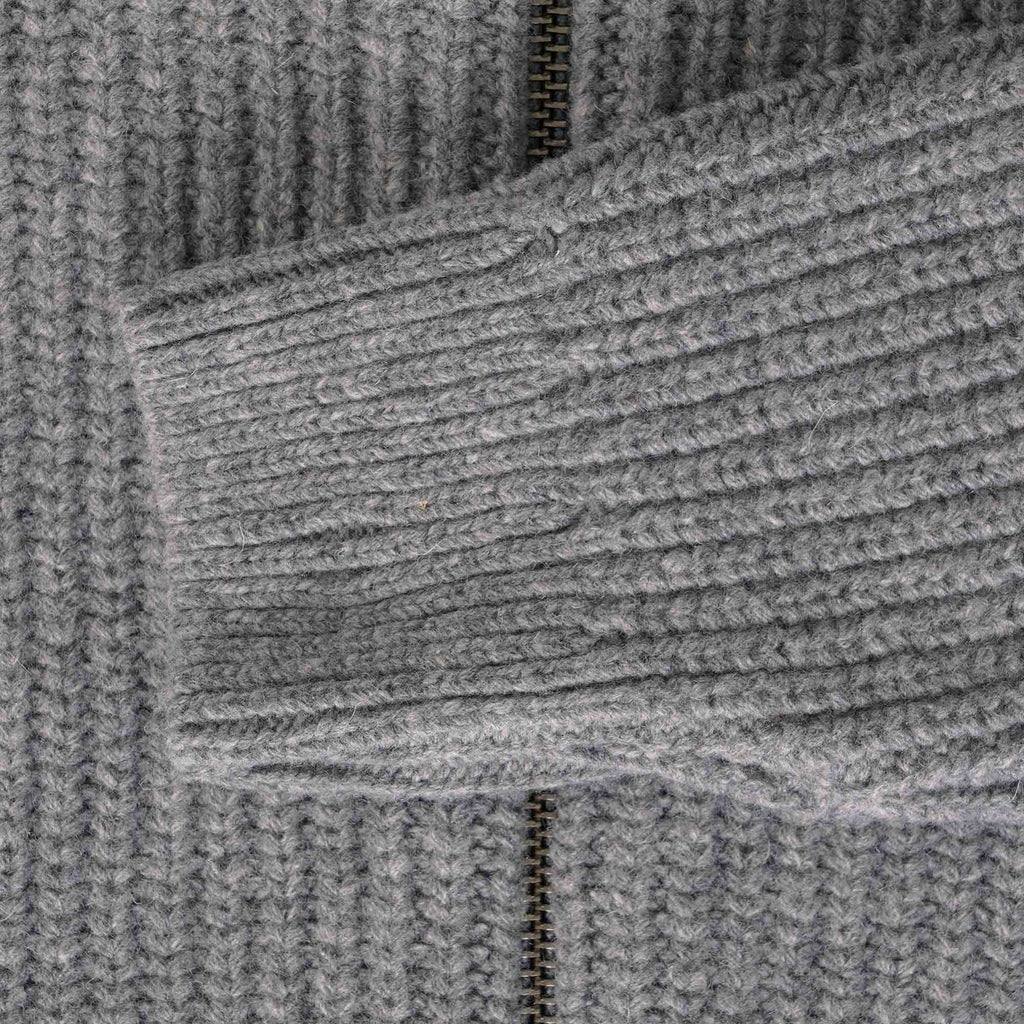 Armor Lux Ribbed Cardigan - Slate Grey