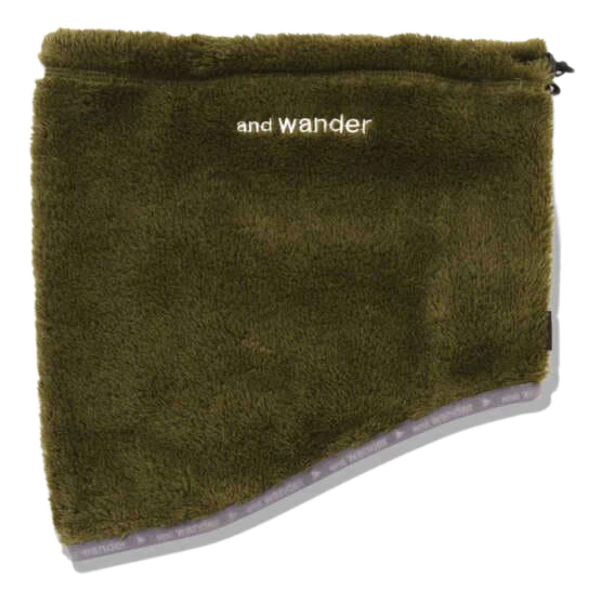 And Wander High Loft Fleece Neck Warmer - Khaki