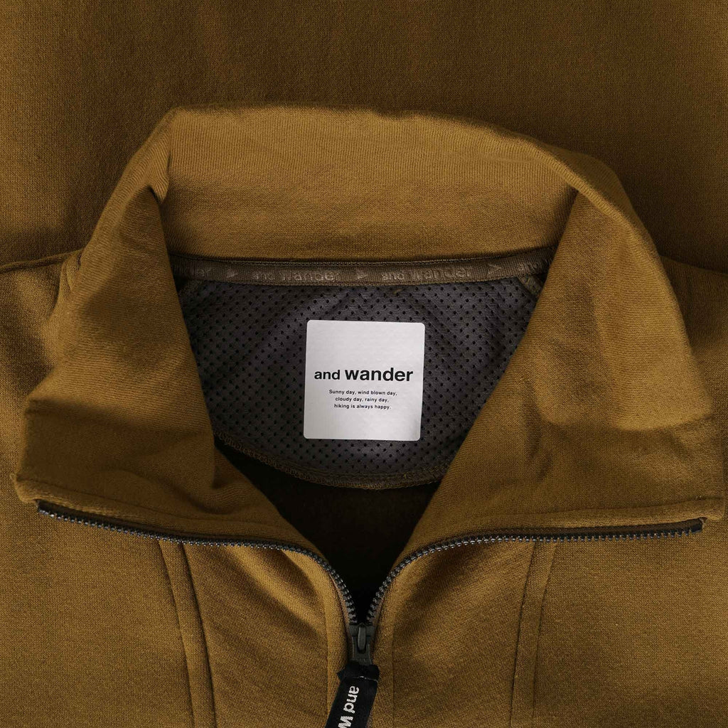 And Wander 1/2 Zip Jumper - Brown