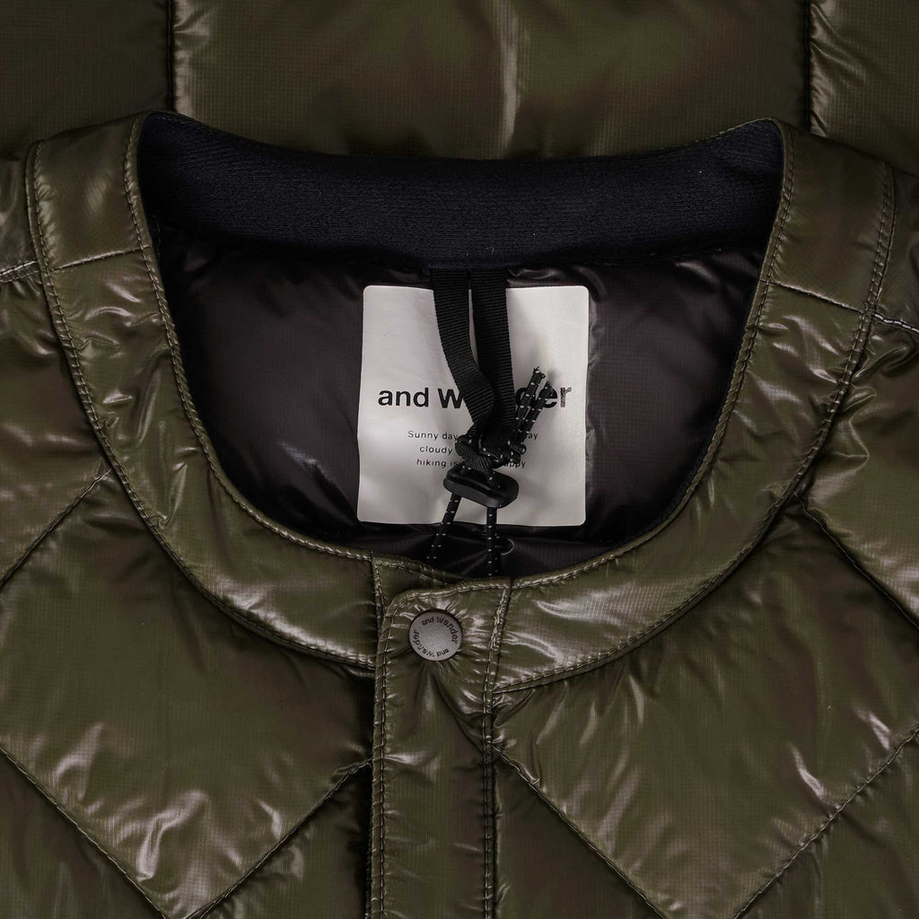 And Wander Diamond Gilet - Khaki