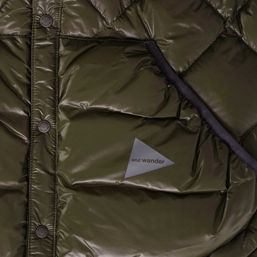 And Wander Diamond Gilet - Khaki