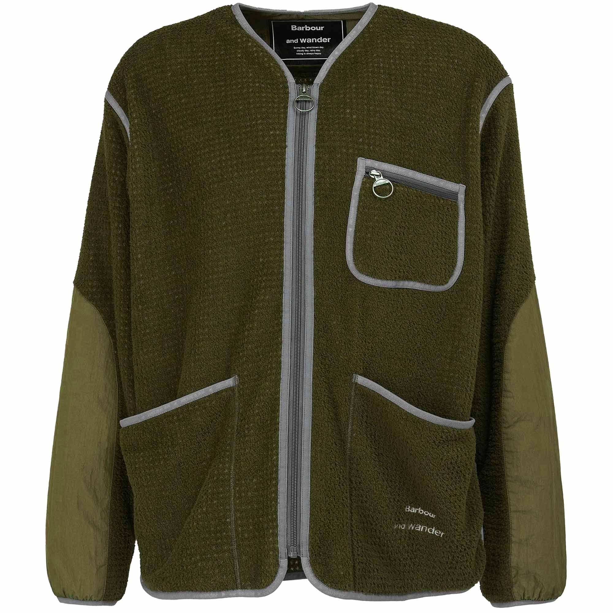 Barbour x And Wander Fleece - Olive