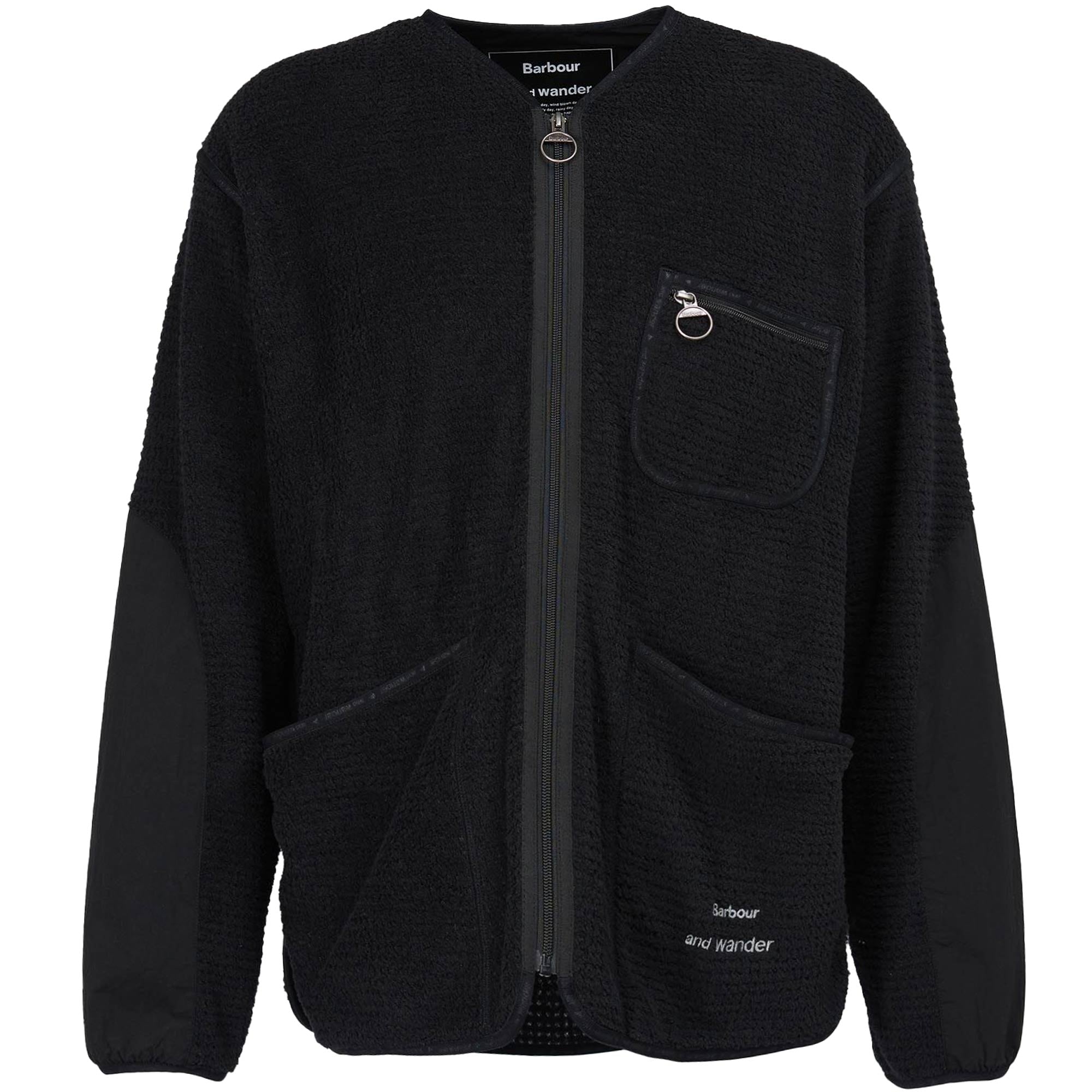 Barbour x And Wander Fleece - Black