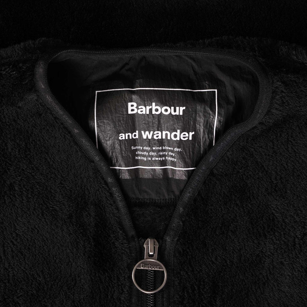 Barbour x And Wander Fleece - Black