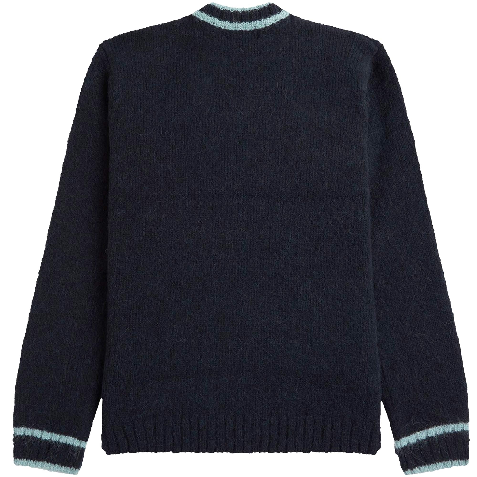 Fred Perry Alpaca Blend Crew Neck Jumper - Navy