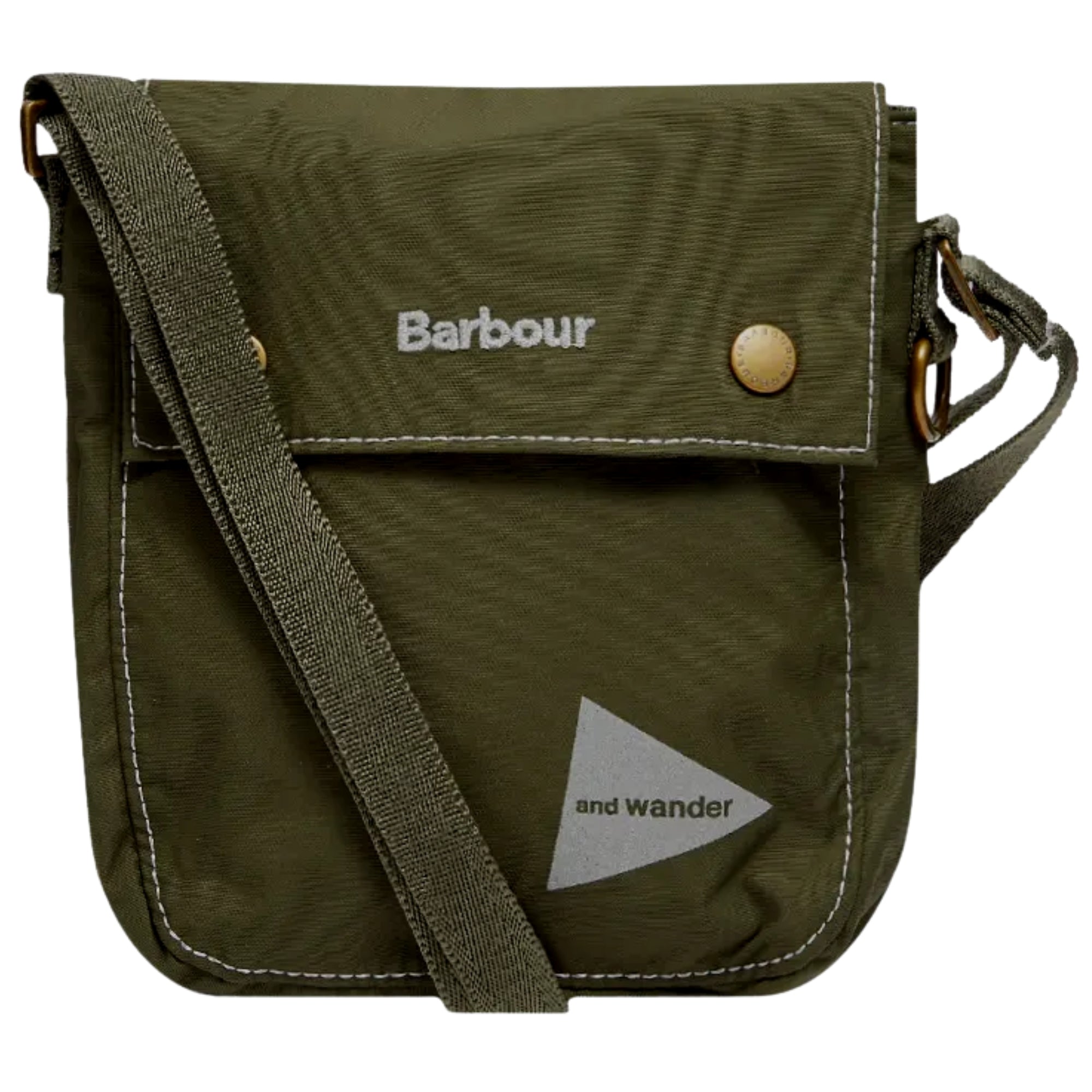 Barbour x And Wander Shoulder Pouch Bag - Khaki