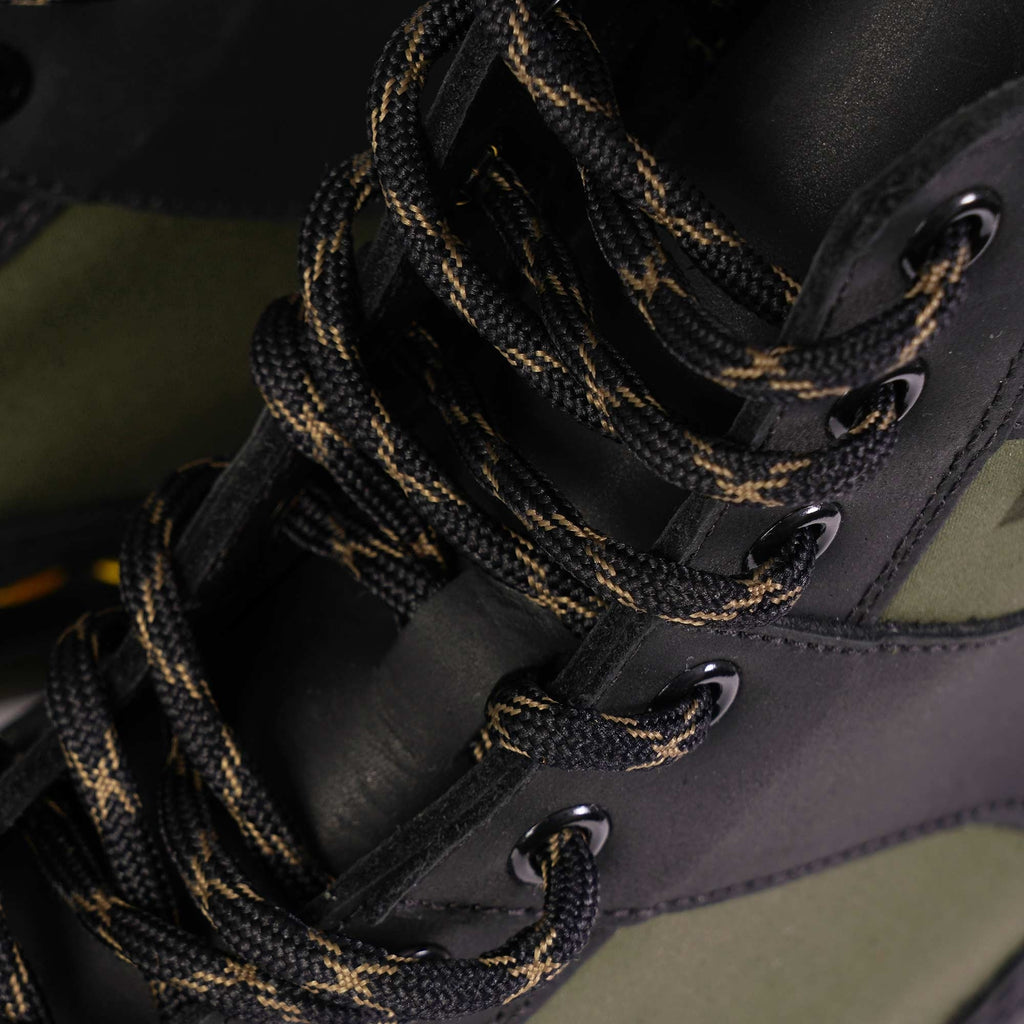 Dr. Martens Made In England 1460 Made In England Padded Panel Lace Up Boots - Black/Olive