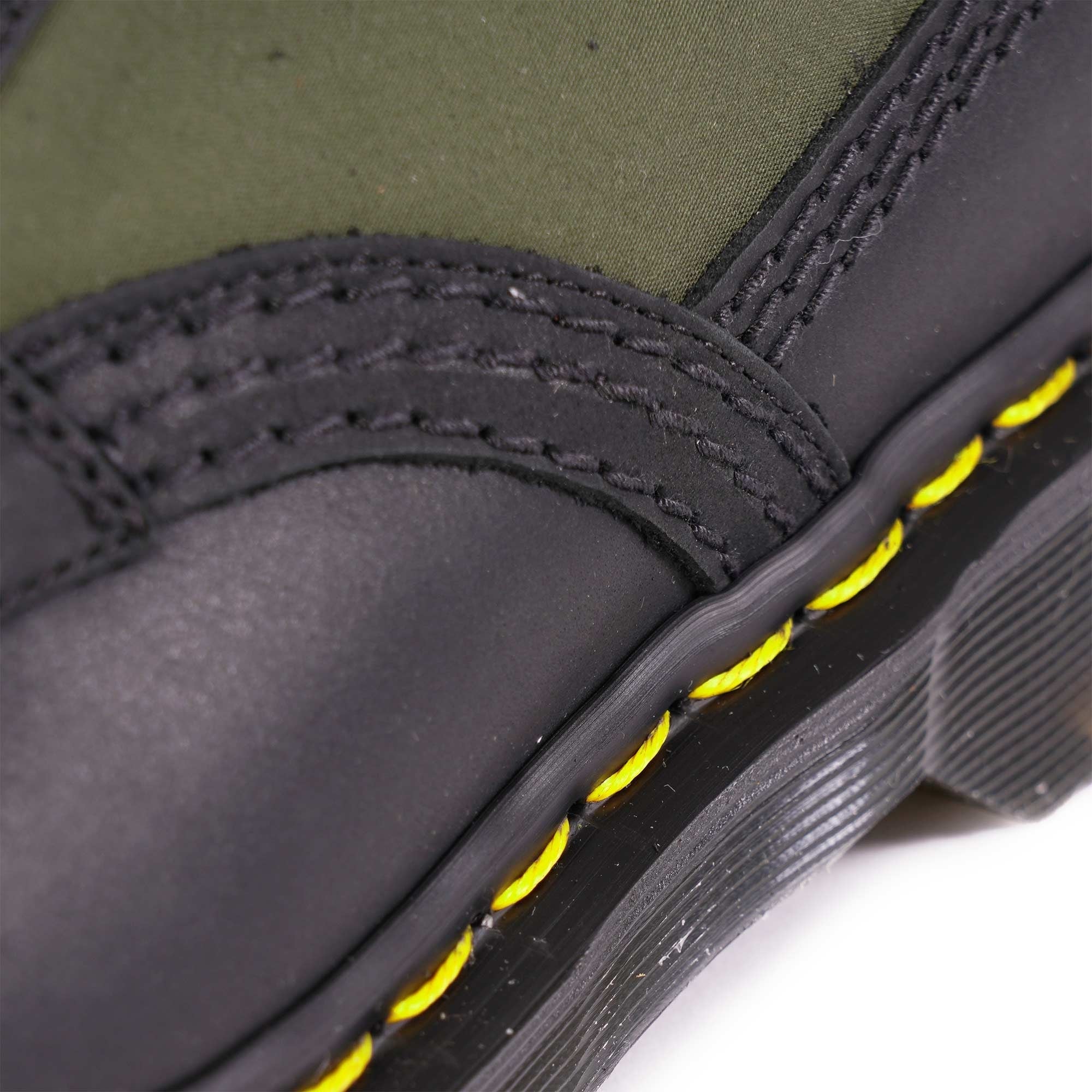 Dr. Martens Made In England 1460 Made In England Padded Panel Lace Up Boots - Black/Olive