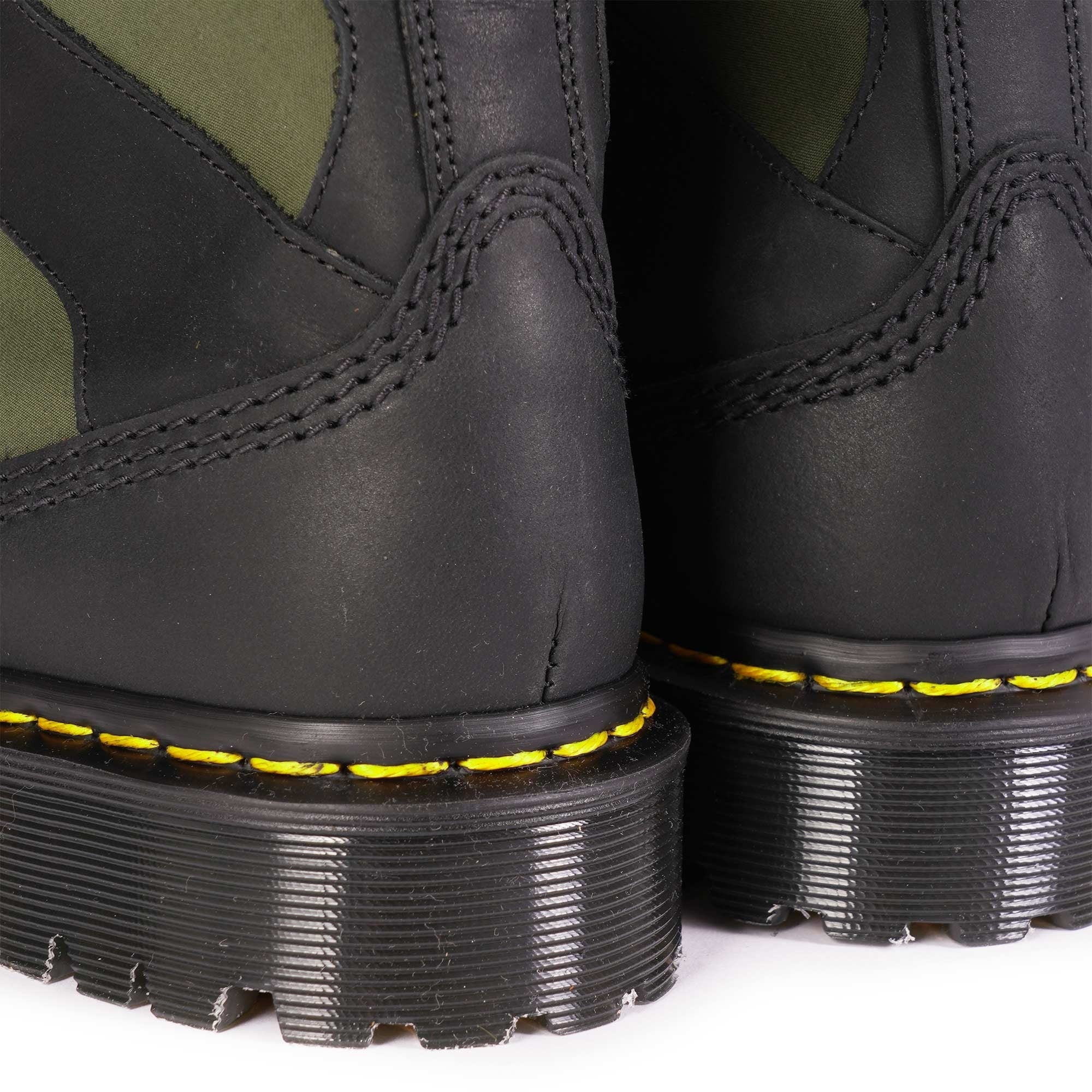 Dr. Martens Made In England 1460 Made In England Padded Panel Lace Up Boots - Black/Olive