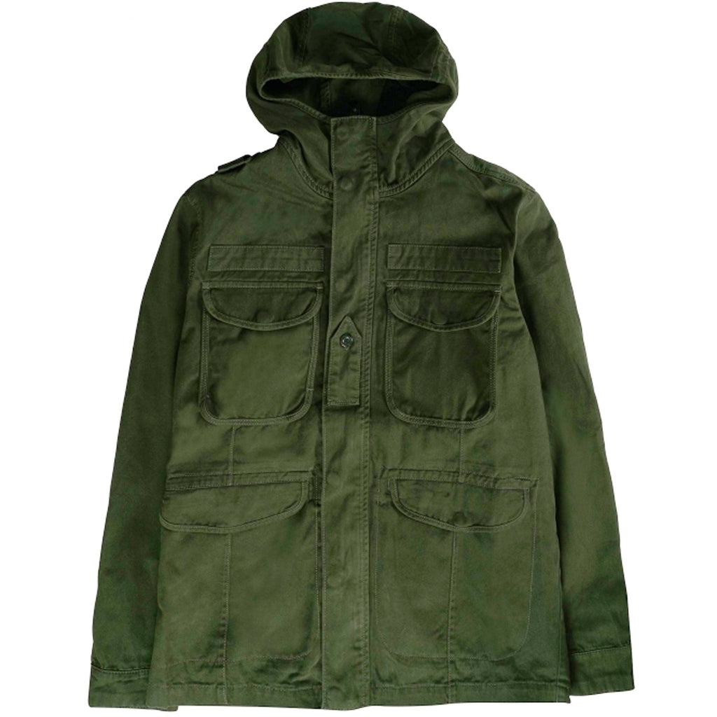 Ma Strum Zip Front Hooded Jacket - Oil Slick