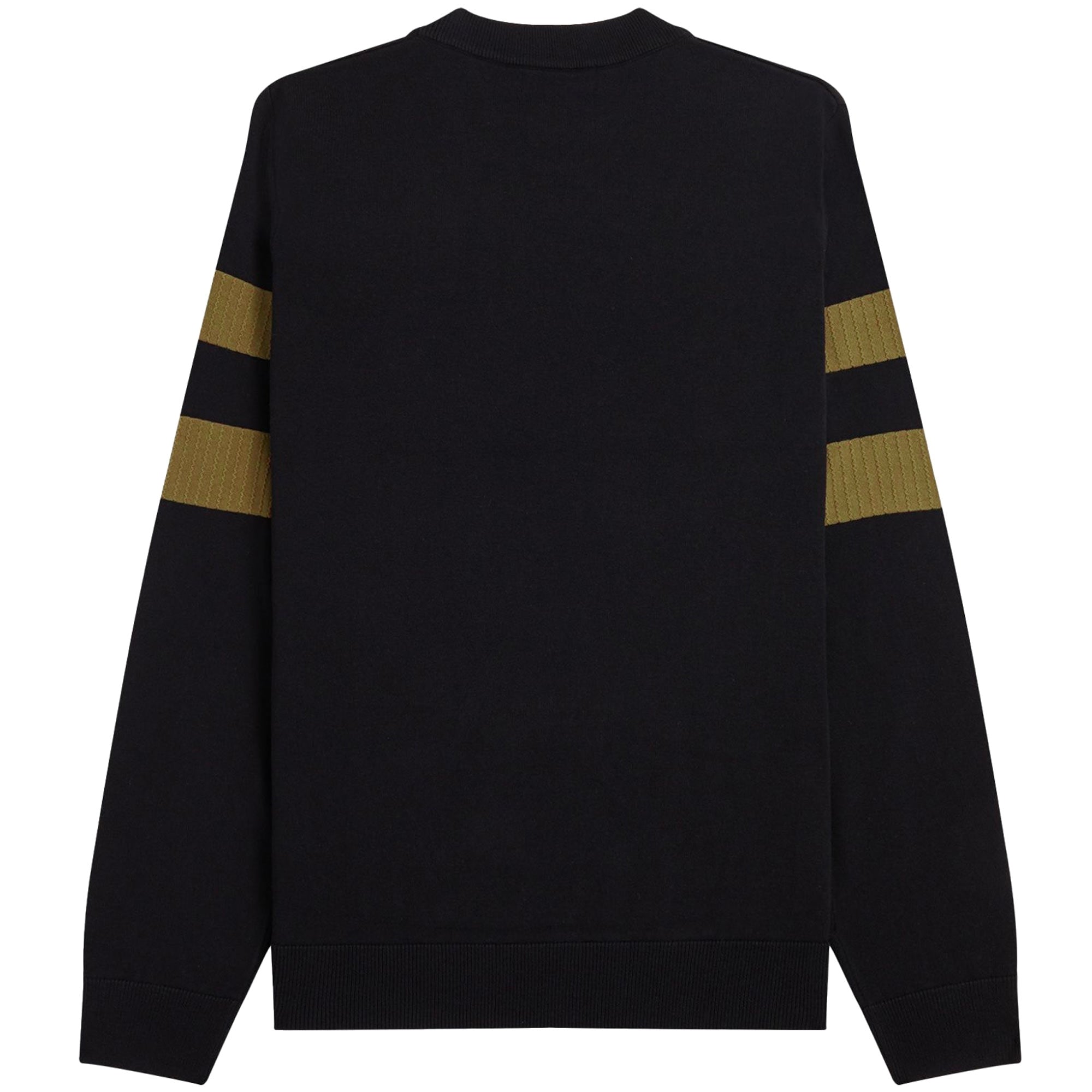 Fred Perry Tipped Sleeve Crew Neck - Black