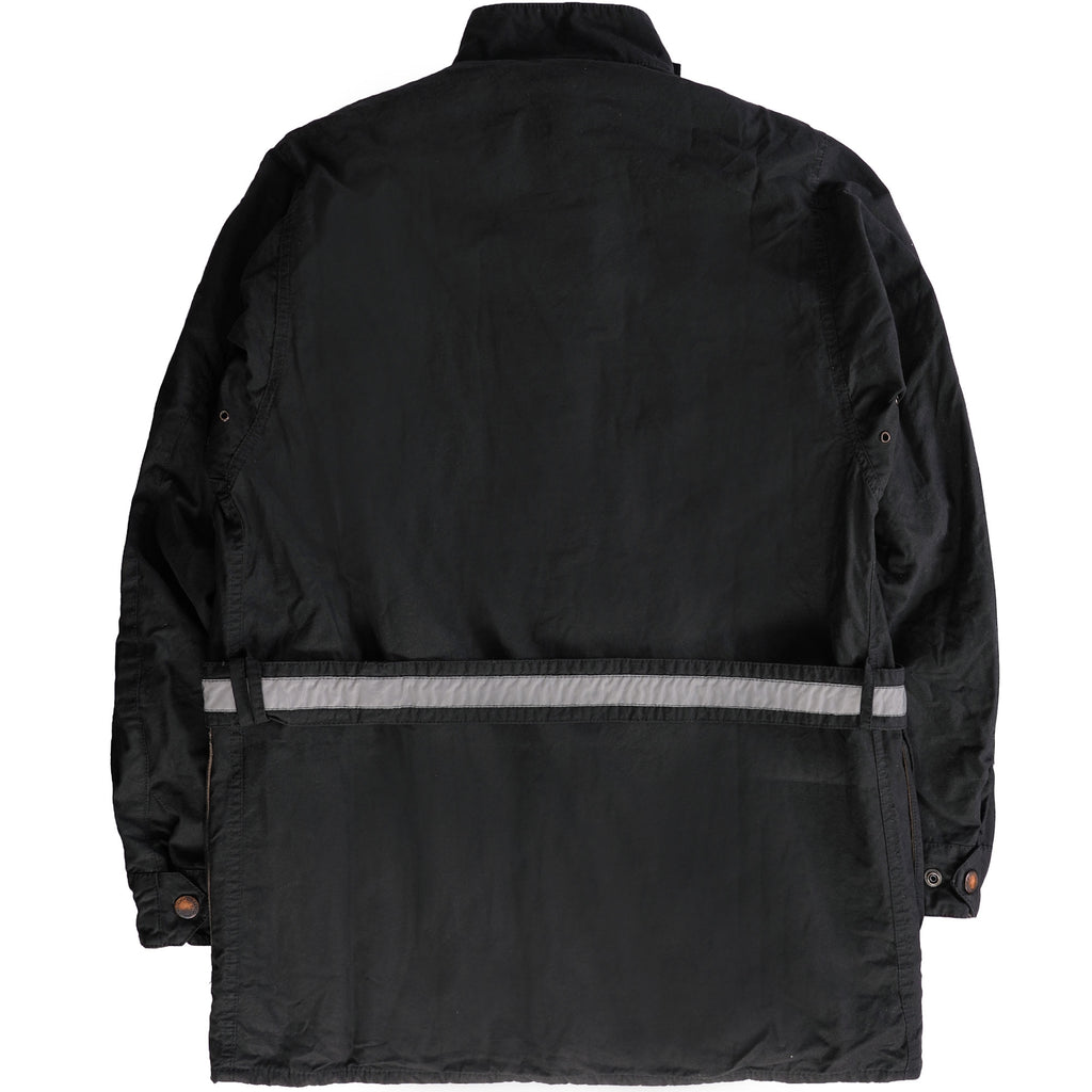 Barbour International Distressed Wax Jacket - Black