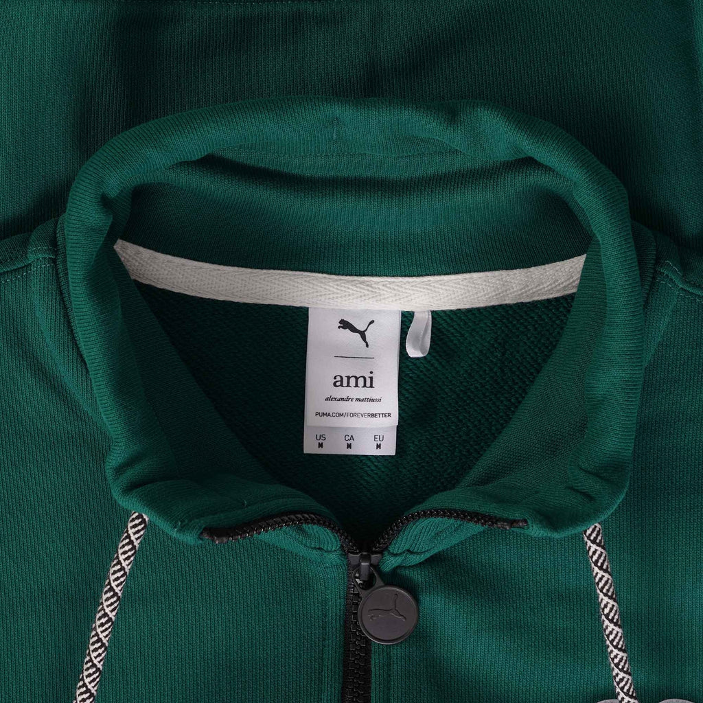 Puma x Ami Half Zip Sweatshirt - Varsity Green