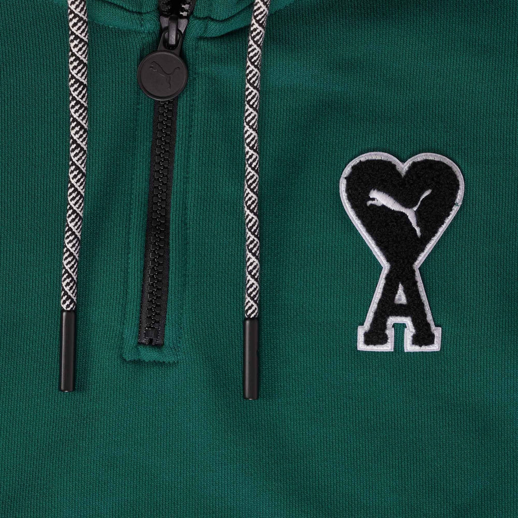 Puma x Ami Half Zip Sweatshirt - Varsity Green