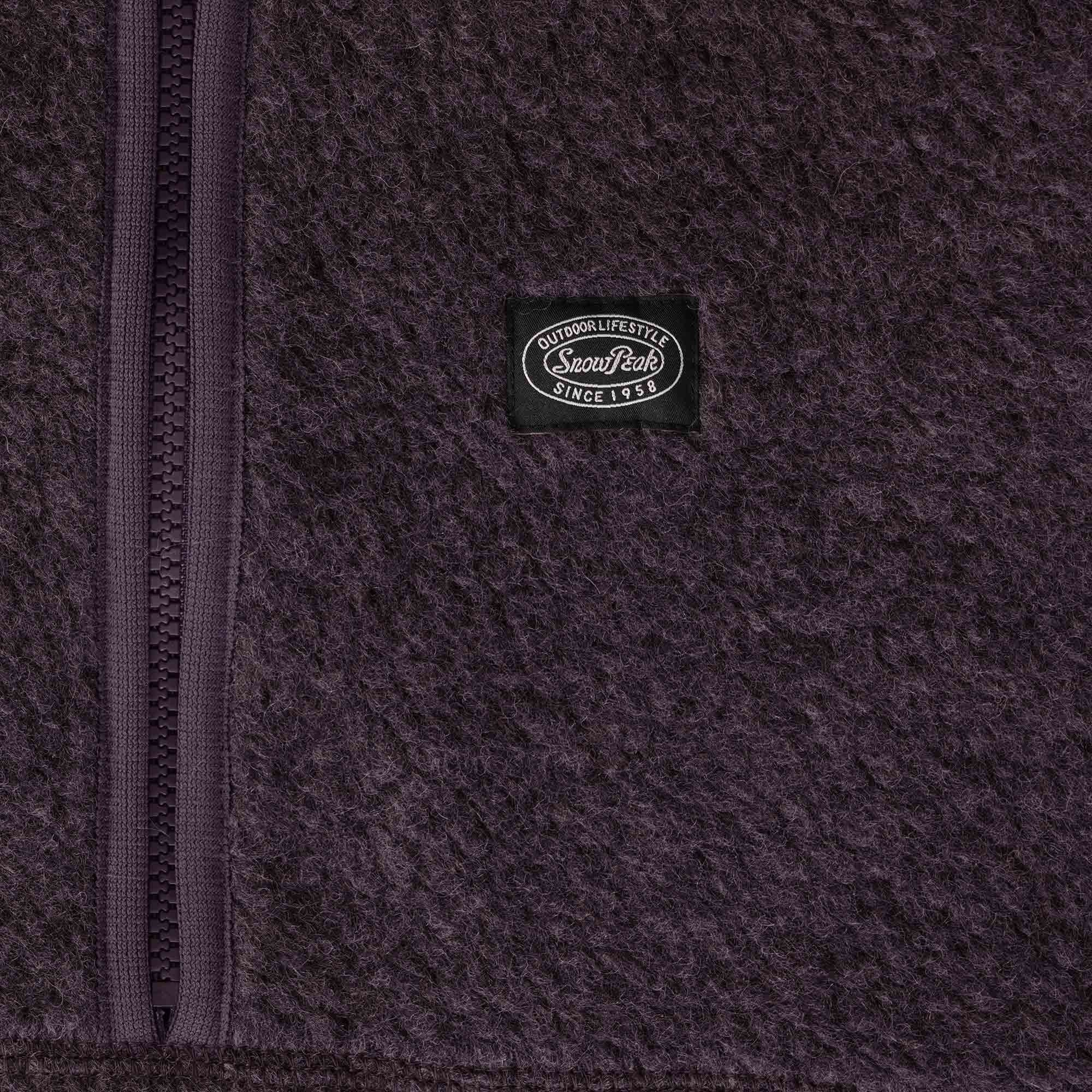 Snow Peak Wool Fleece Vest - Purple