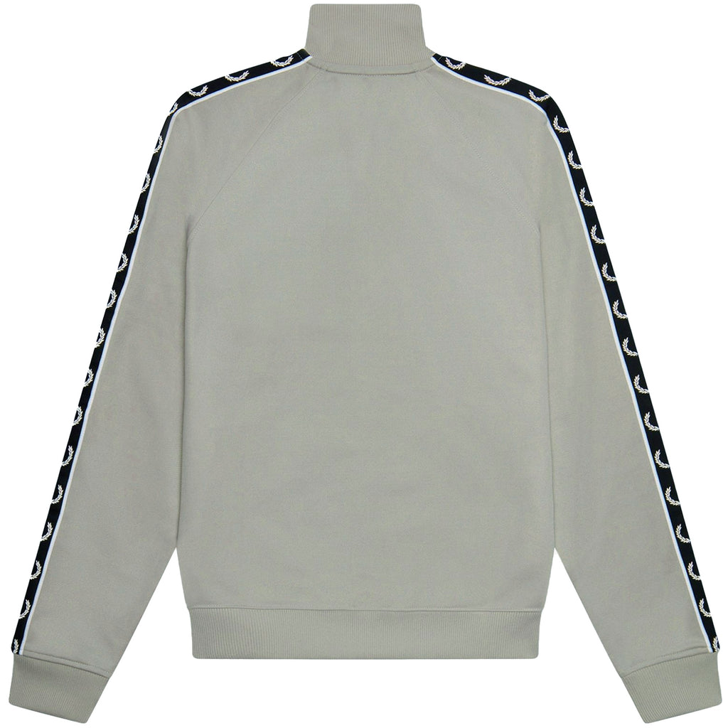 Fred Perry Contrast Taped Track Jacket - Concrete