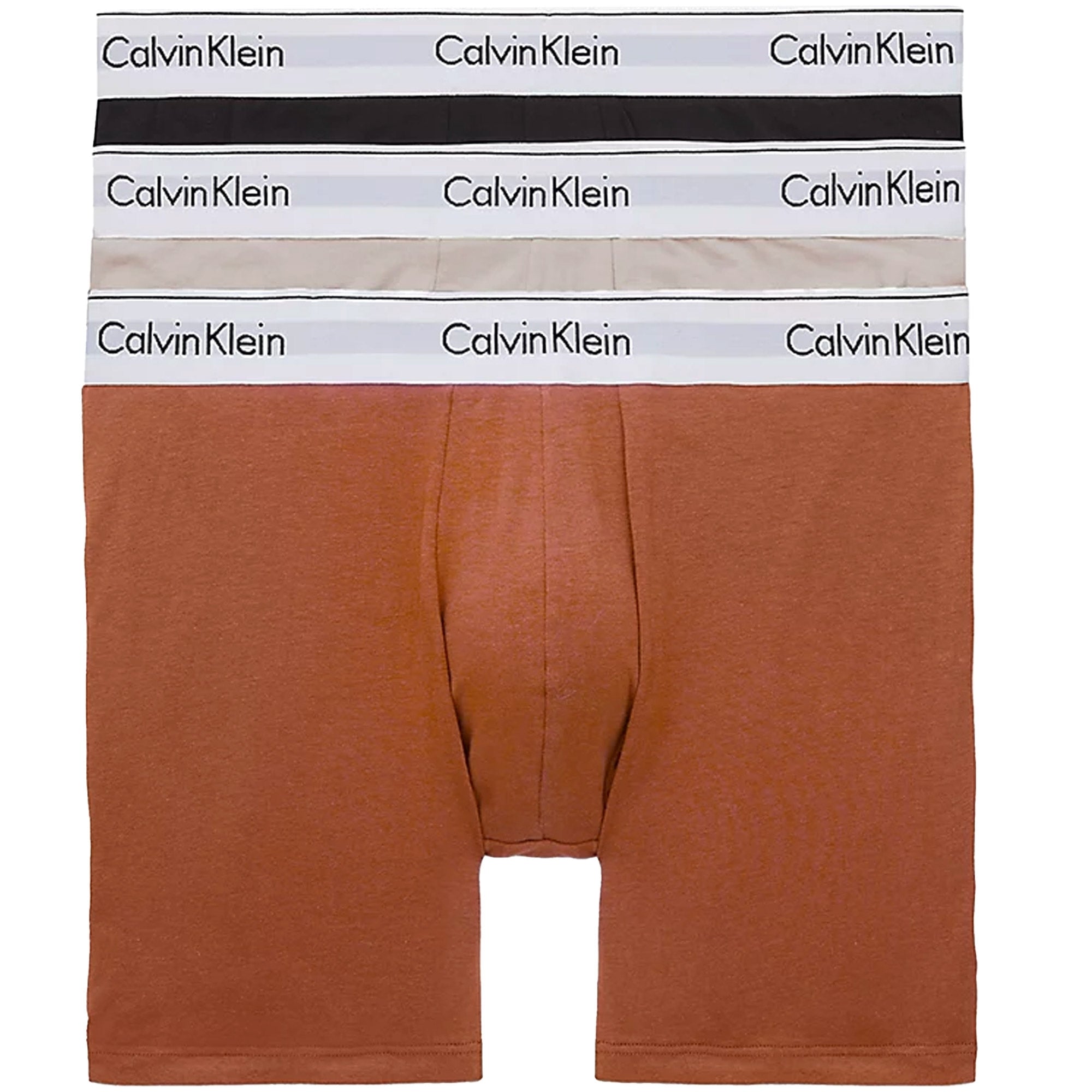 Calvin Klein 3 Pack Boxer Briefs - Pink/Brown/Black