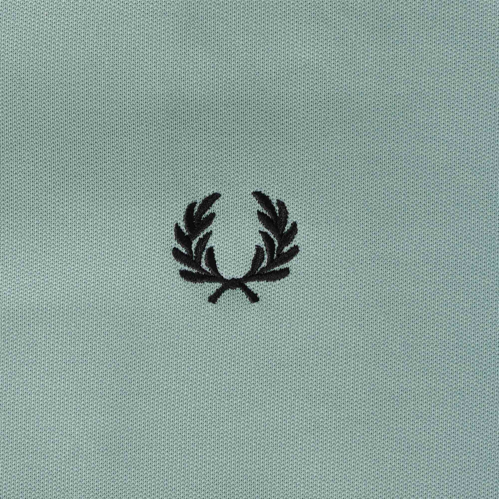 Fred Perry Contrast Taped Track Jacket - Silver Blue