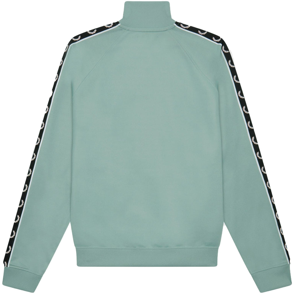 Fred Perry Contrast Taped Track Jacket - Silver Blue