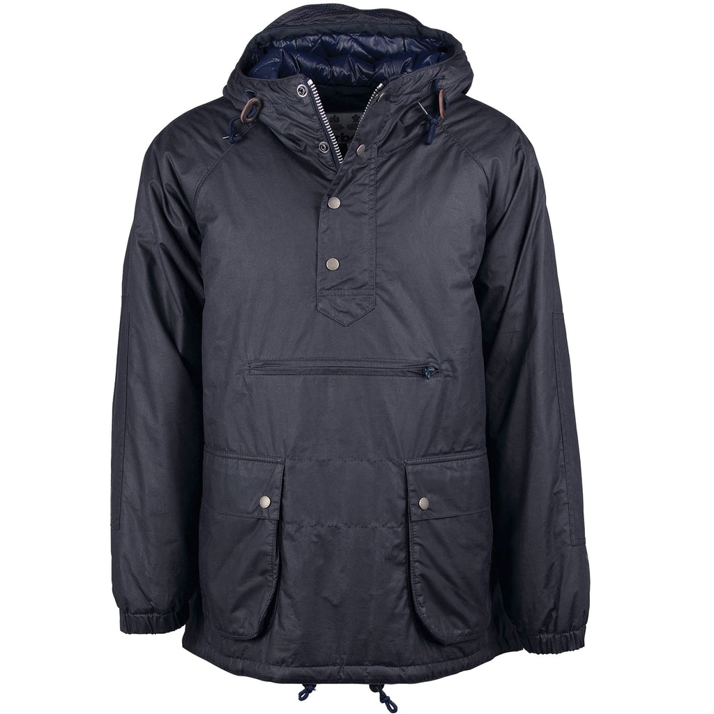 Barbour Slim Line Nagoya Overhead Wax Jacket - Navy