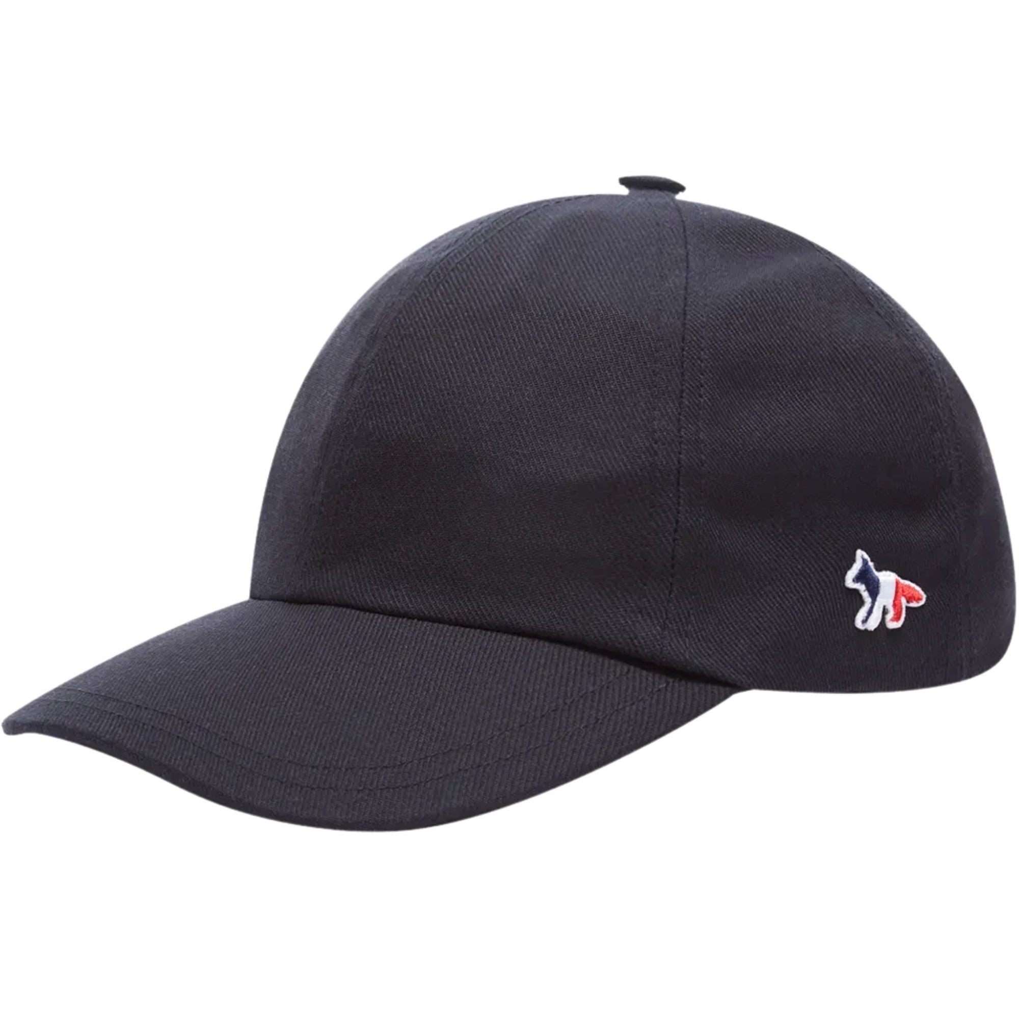 Maison Kitsune Tricolor Fox 6P Cap - Navy