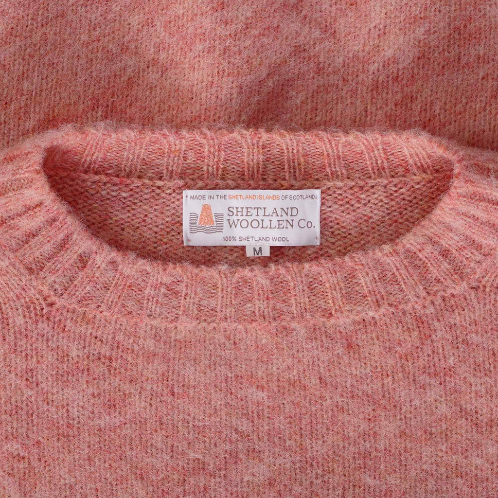 Shetland Woollen Co Shaggy Crew Knit - Sunglow