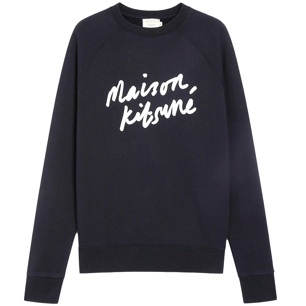 Maison Kitsune Handwriting Clean Sweatshirt - Anthracite