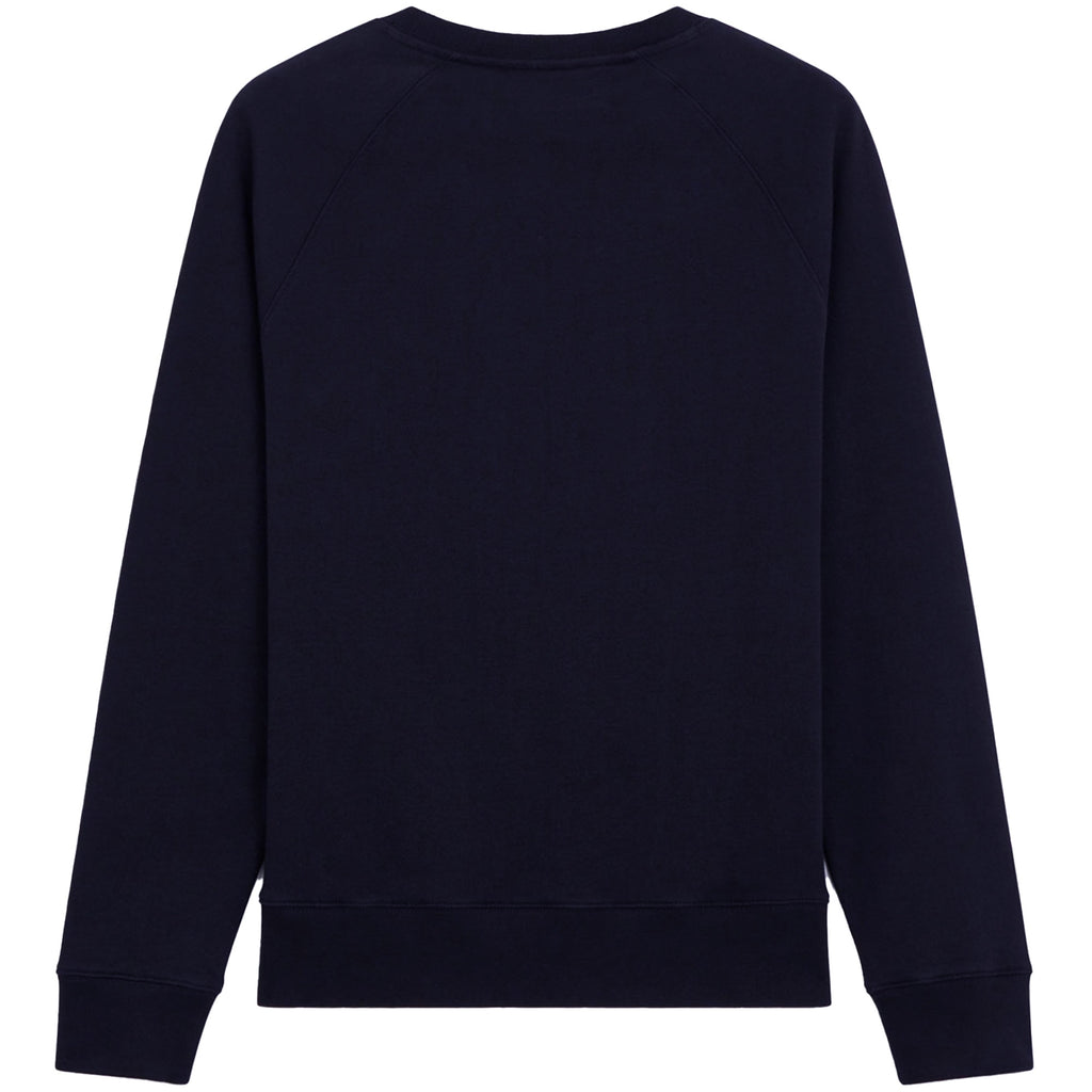 Maison Kitsune Tricolour Fox Patch Clean Sweatshirt - Navy