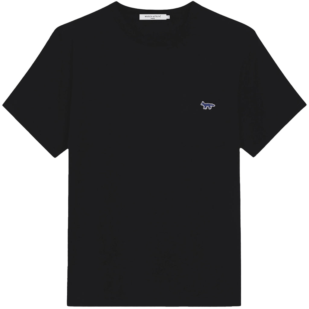 Maison Kitsune Navy Fox Patch Classic Pocket T-Shirt - Black