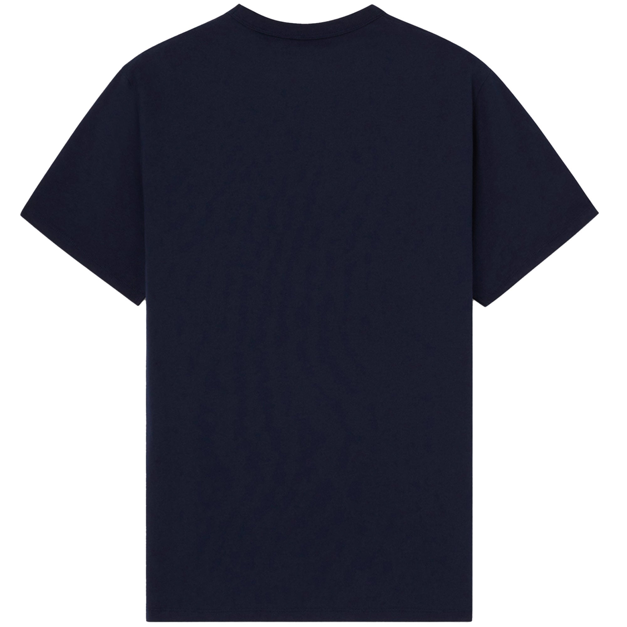 Maison Kitsune Tricolour Fox Patch Classic Patch Pocket T-Shirt - Navy