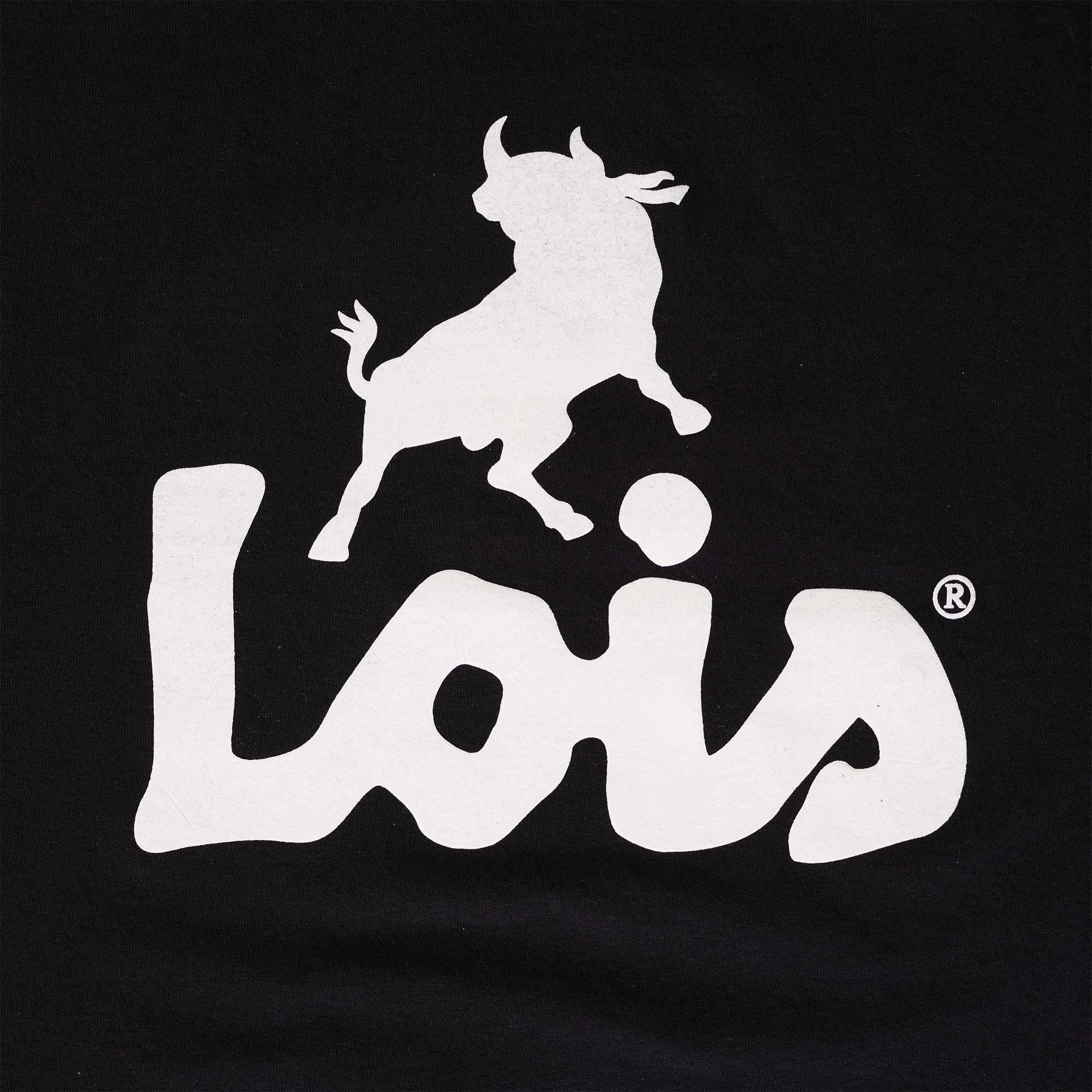 Lois Jeans Ringer Logo T-Shirt - Black/White