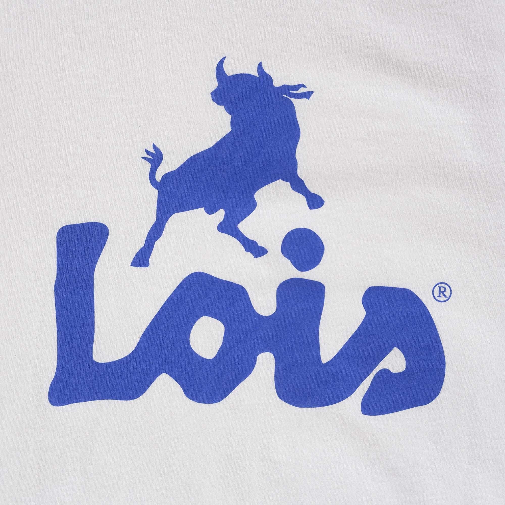 Lois Jeans Ringer Logo T-Shirt - White/Blue