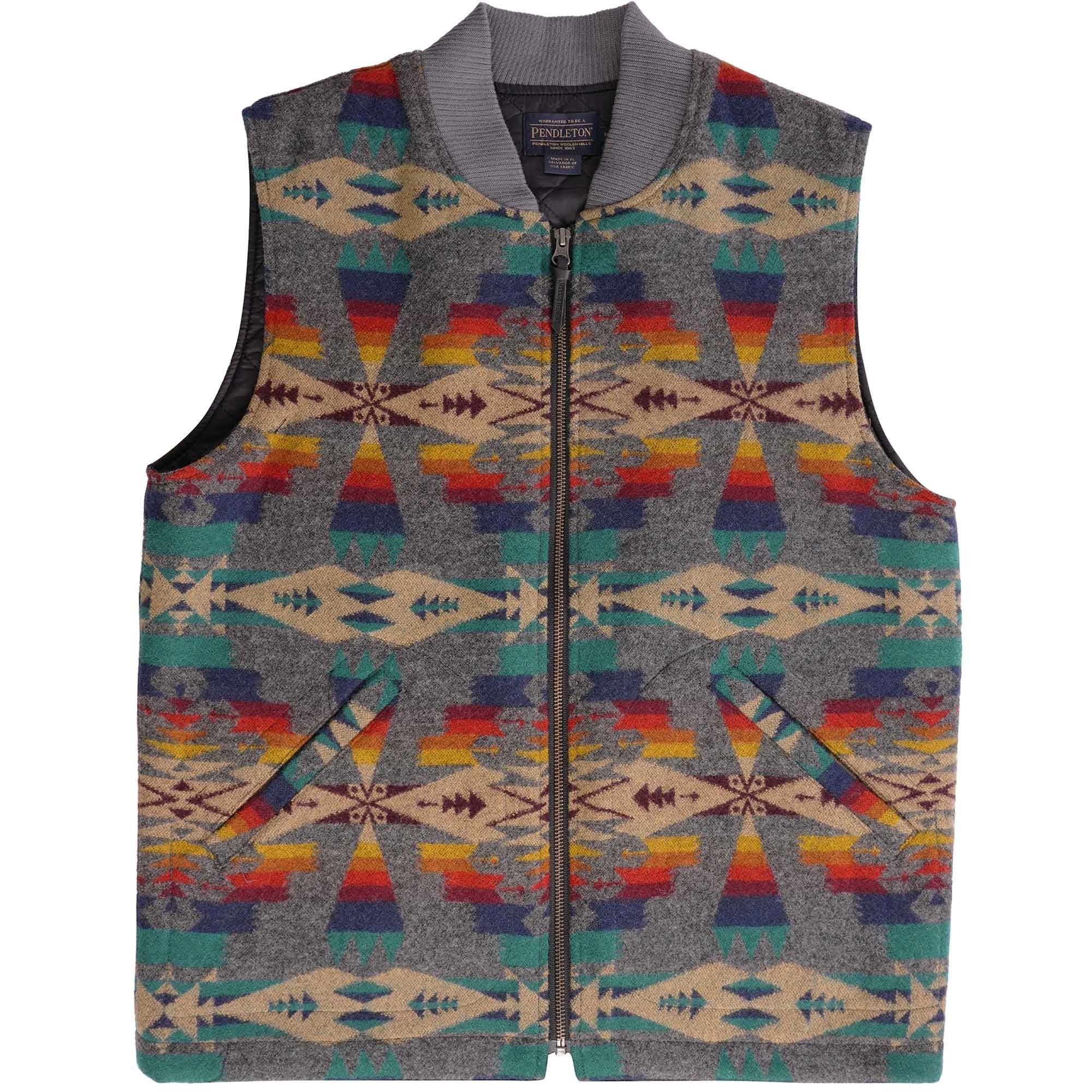 Pendleton Woolen Mills Quilted Zip Vest - Tuscon Grey