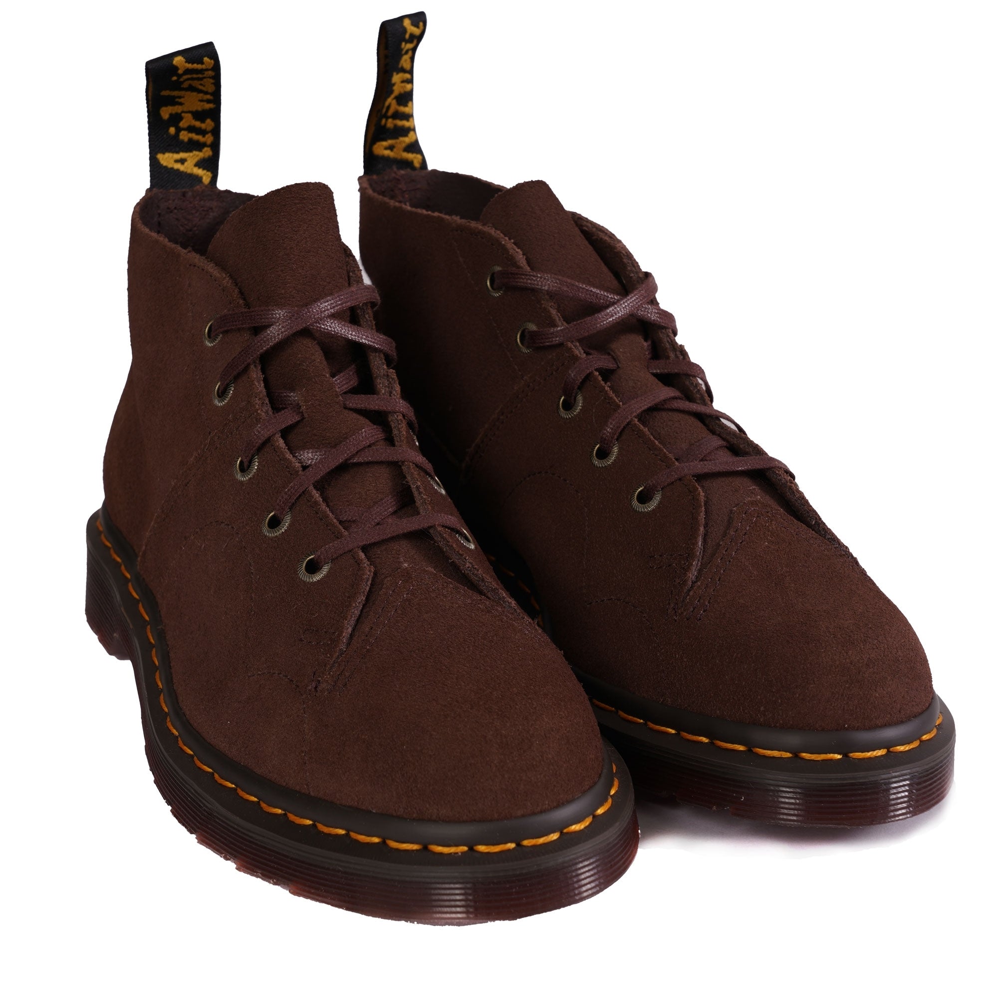 Dr. Martens Church Suede Monkey Boots - Dark Brown