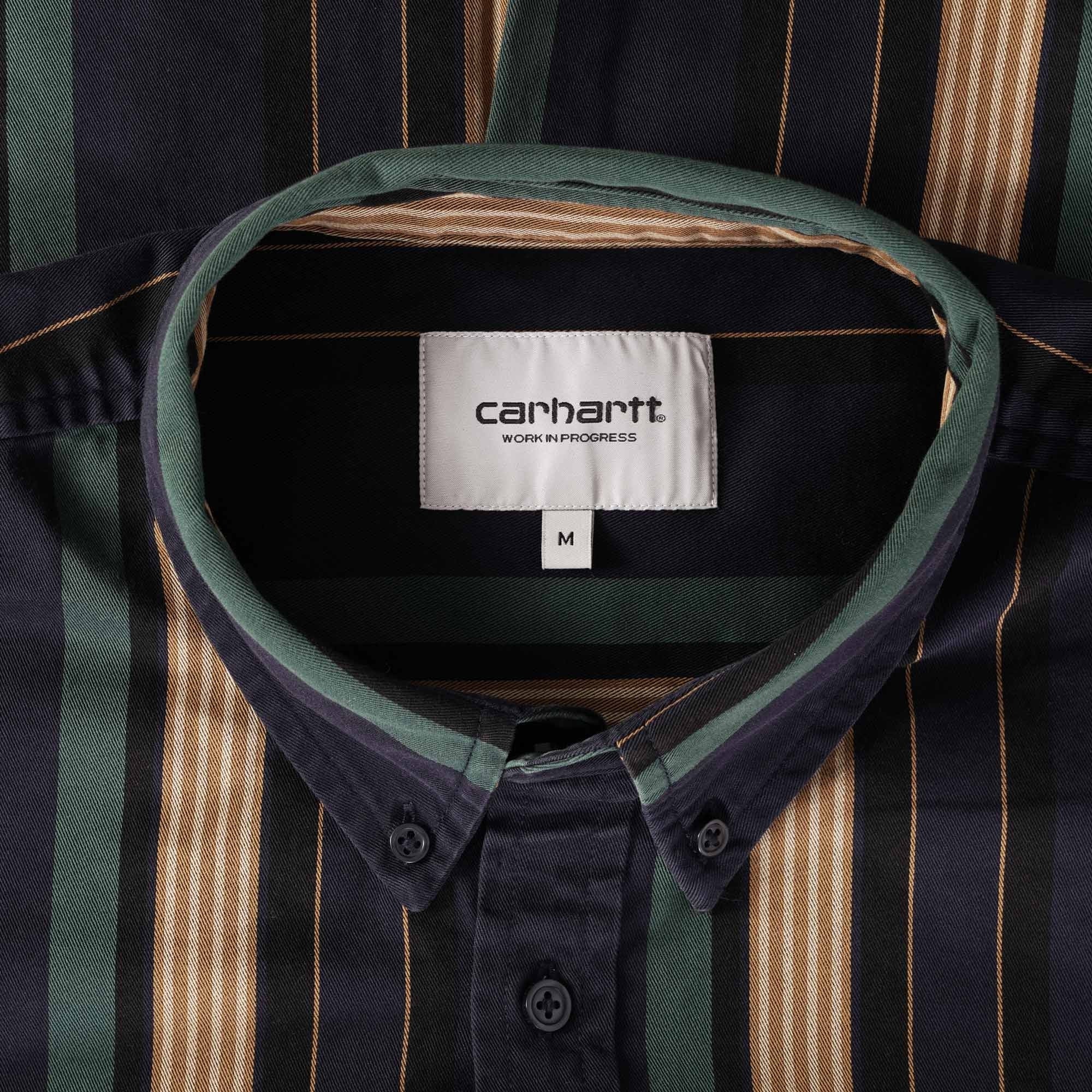 Carhartt WIP Long Sleeve Dorado Shirt - Dark Navy