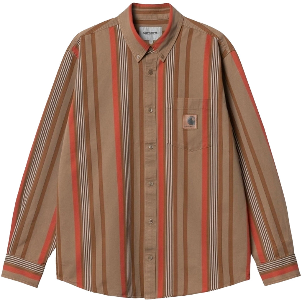 Carhartt WIP Long Sleeve Dorado Shirt - Leather