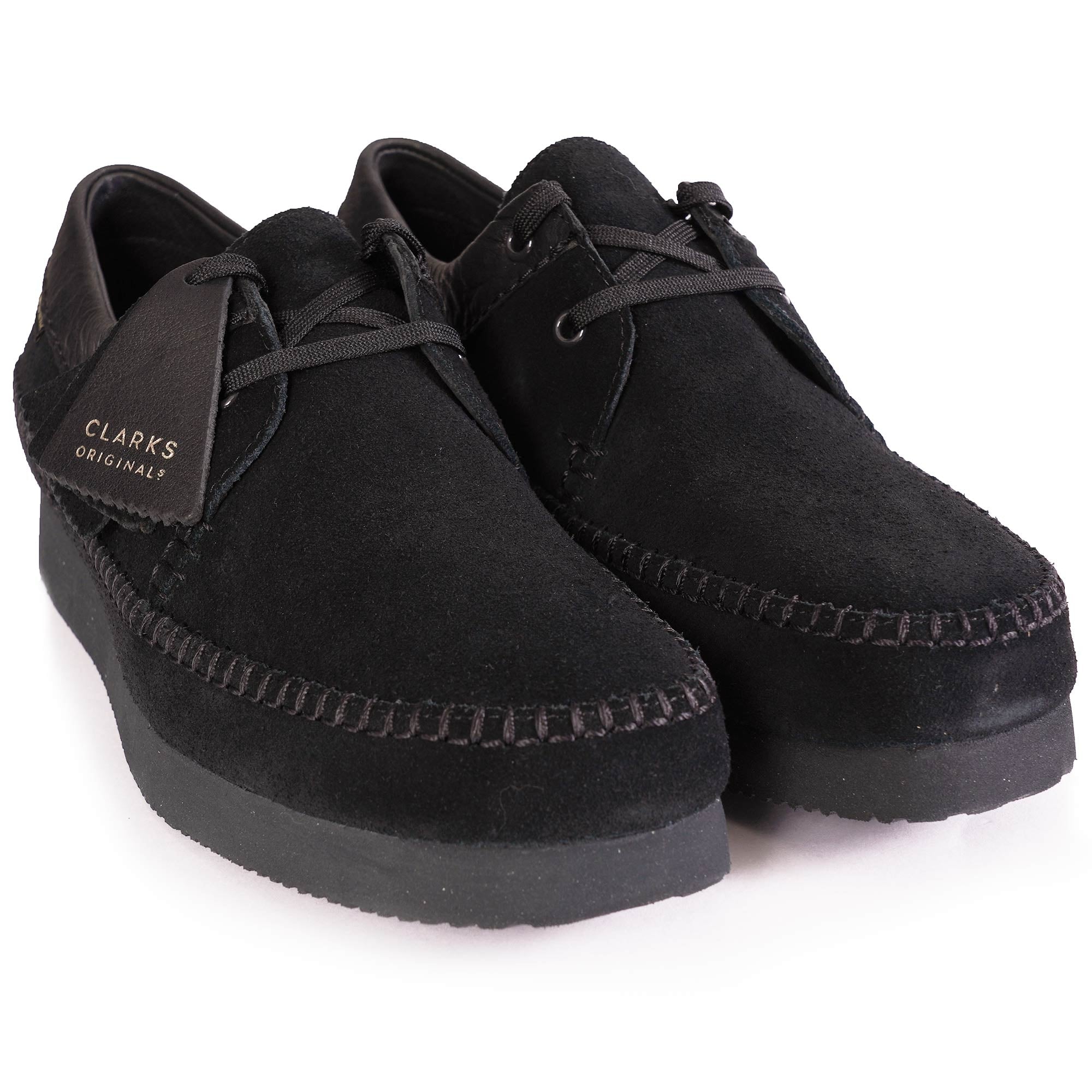 Clarks Originals Weaver Gore-Tex Suede Shoes - Black