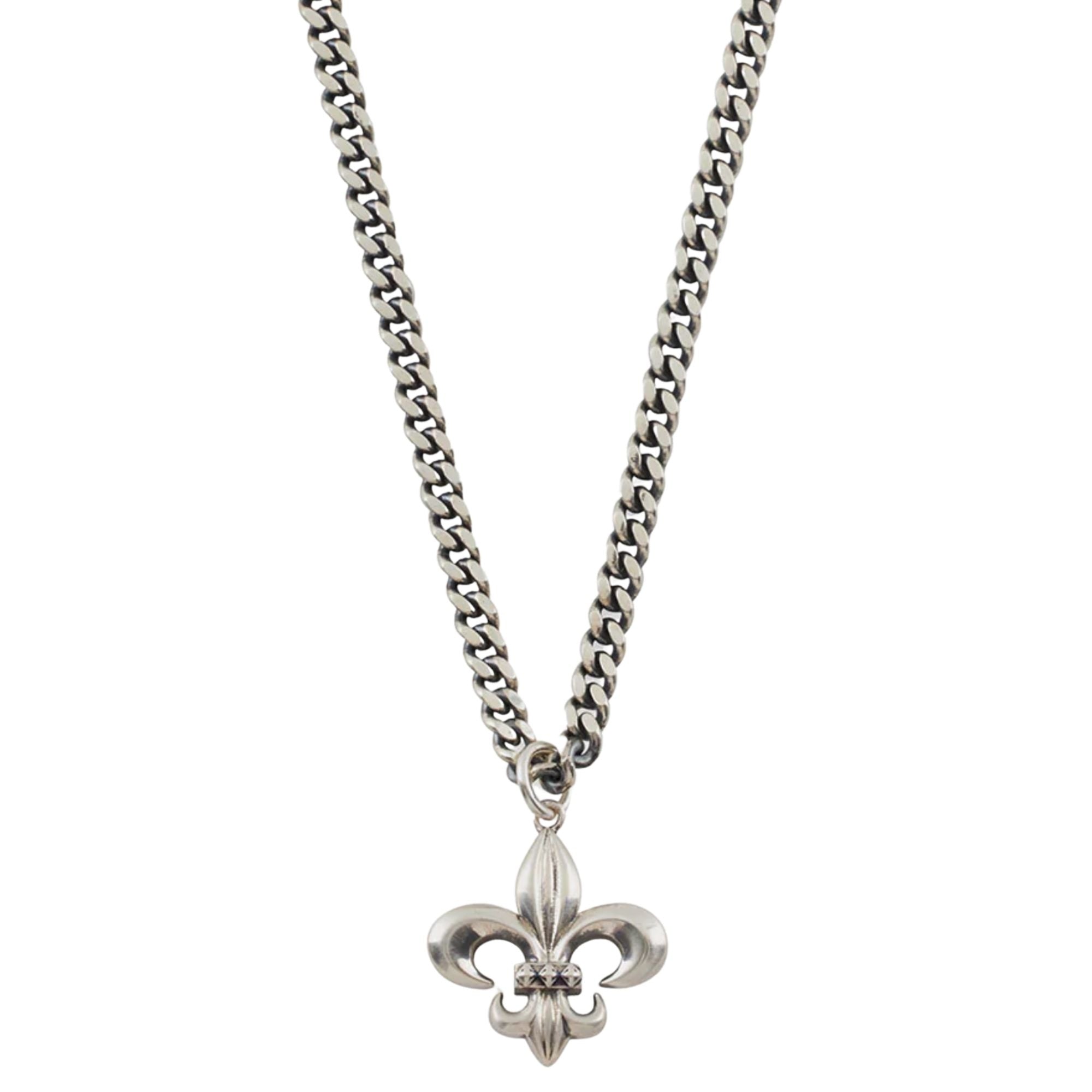 Serge DeNimes Fleur De Lis Necklace - Silver