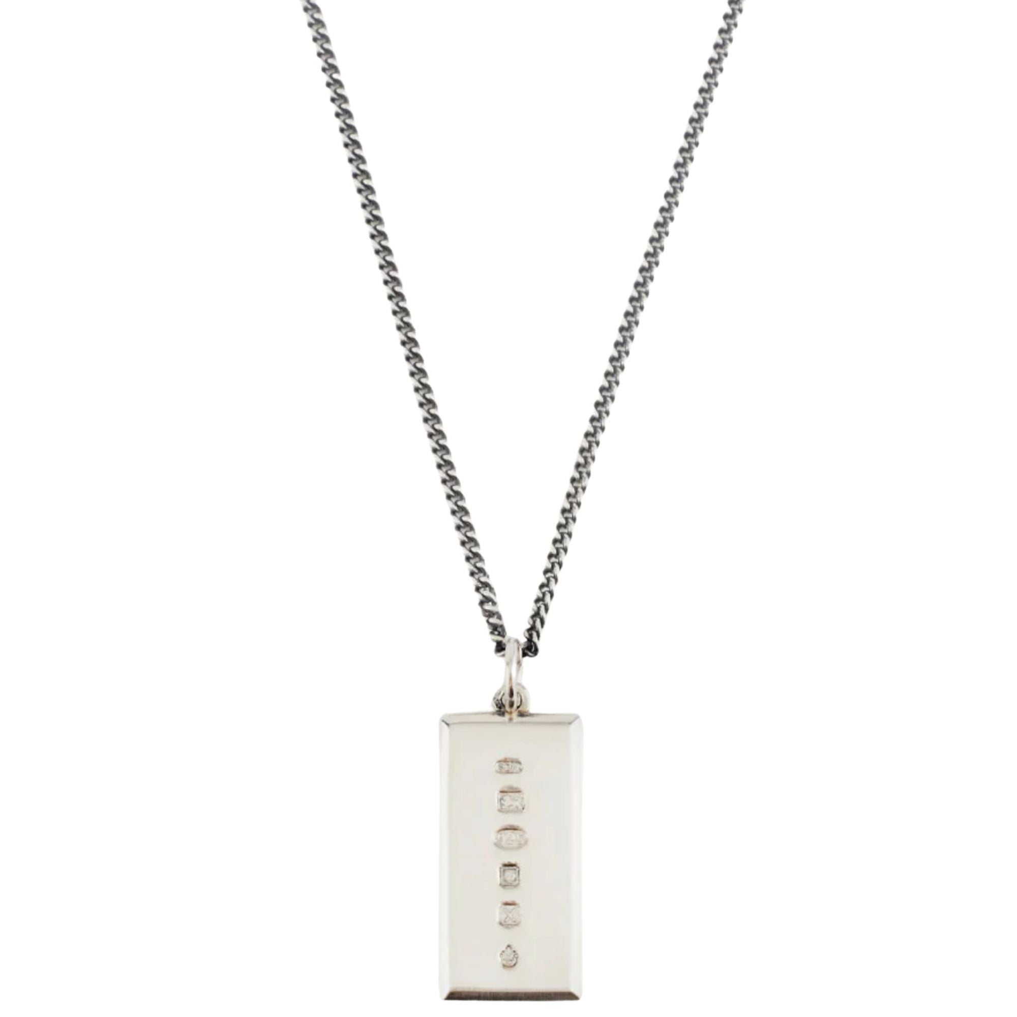 Serge DeNimes Ingot Pendant Necklace - Silver
