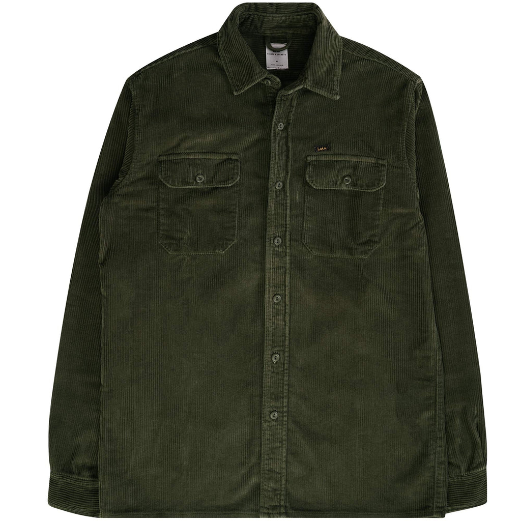 Lois Jeans Leo Corduroy Workshirt - Green Olive