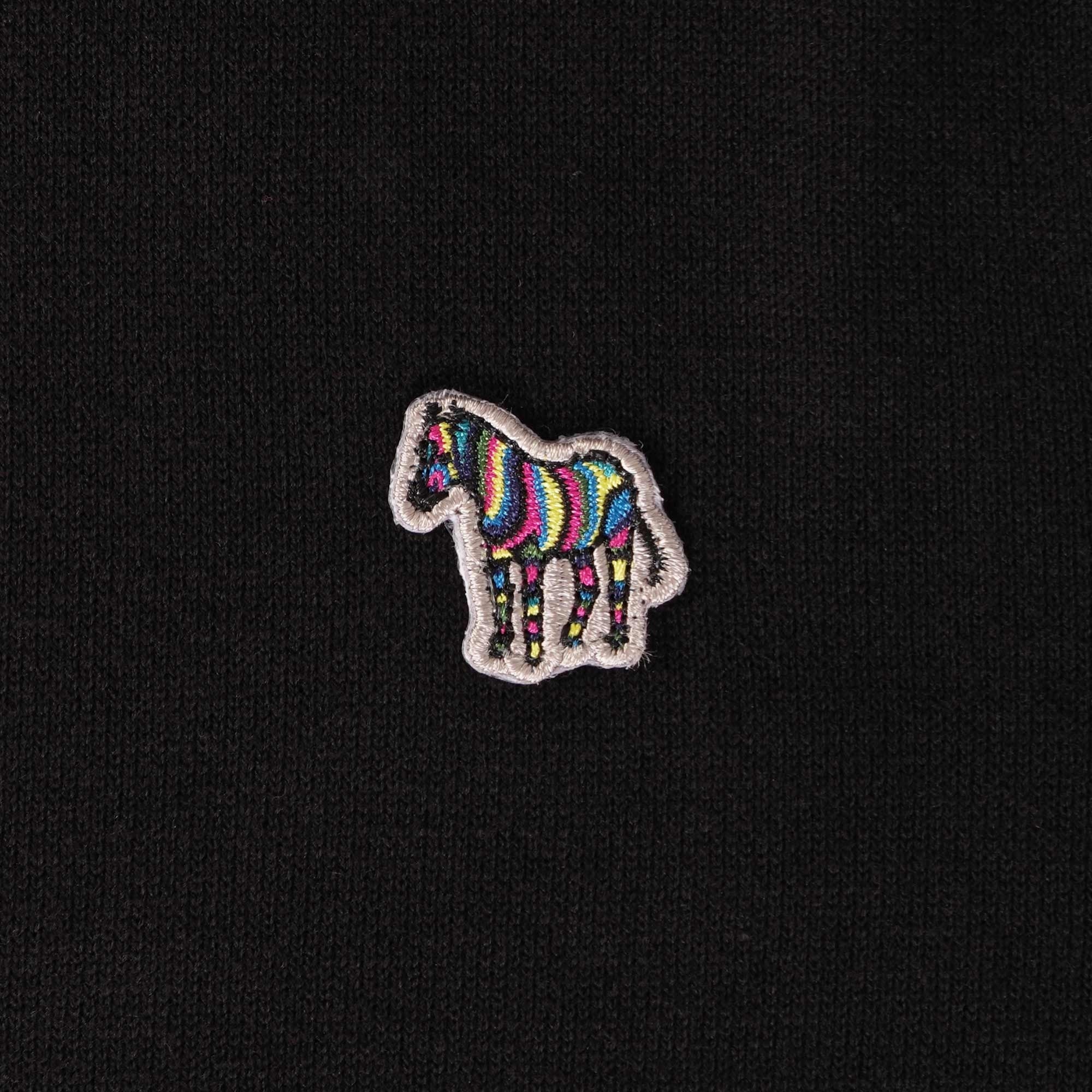 Paul Smith Short Sleeve Zebra Badge Polo Shirt - Black