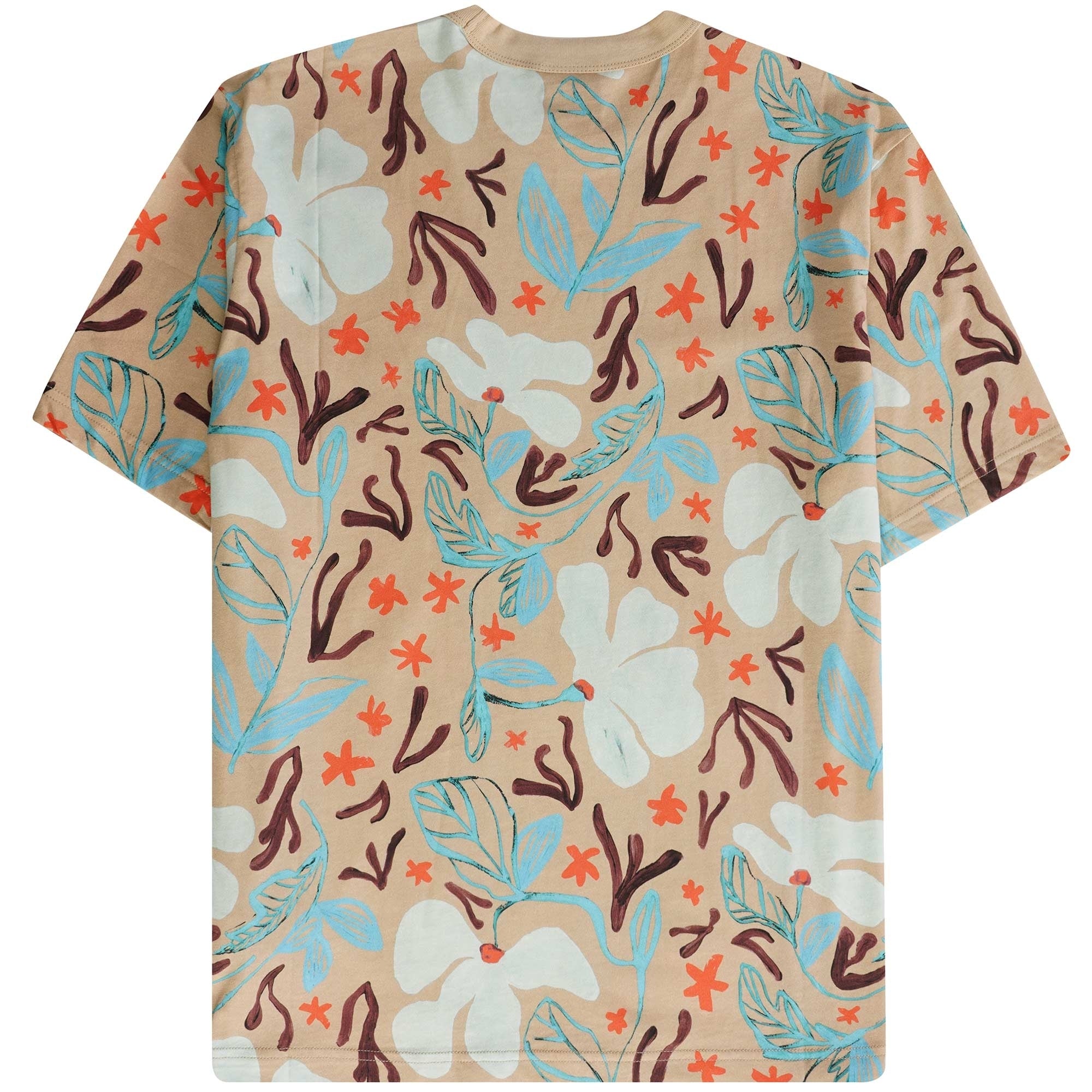 Paul Smith Sea Floral Print T-Shirt - Camel