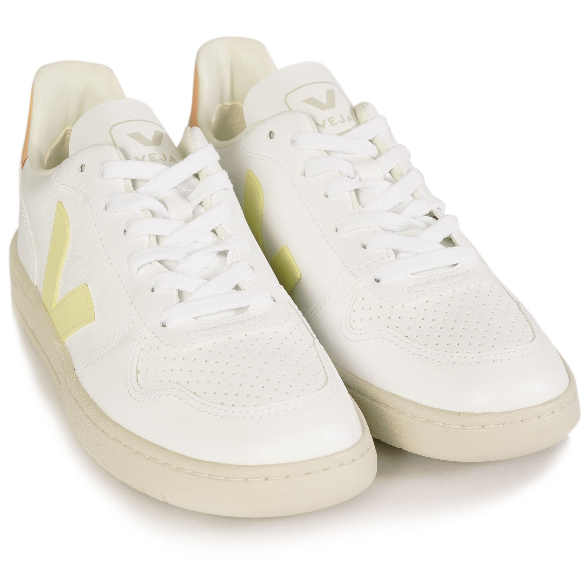 Veja Women's V-10 CWL -White/Sun Peach
