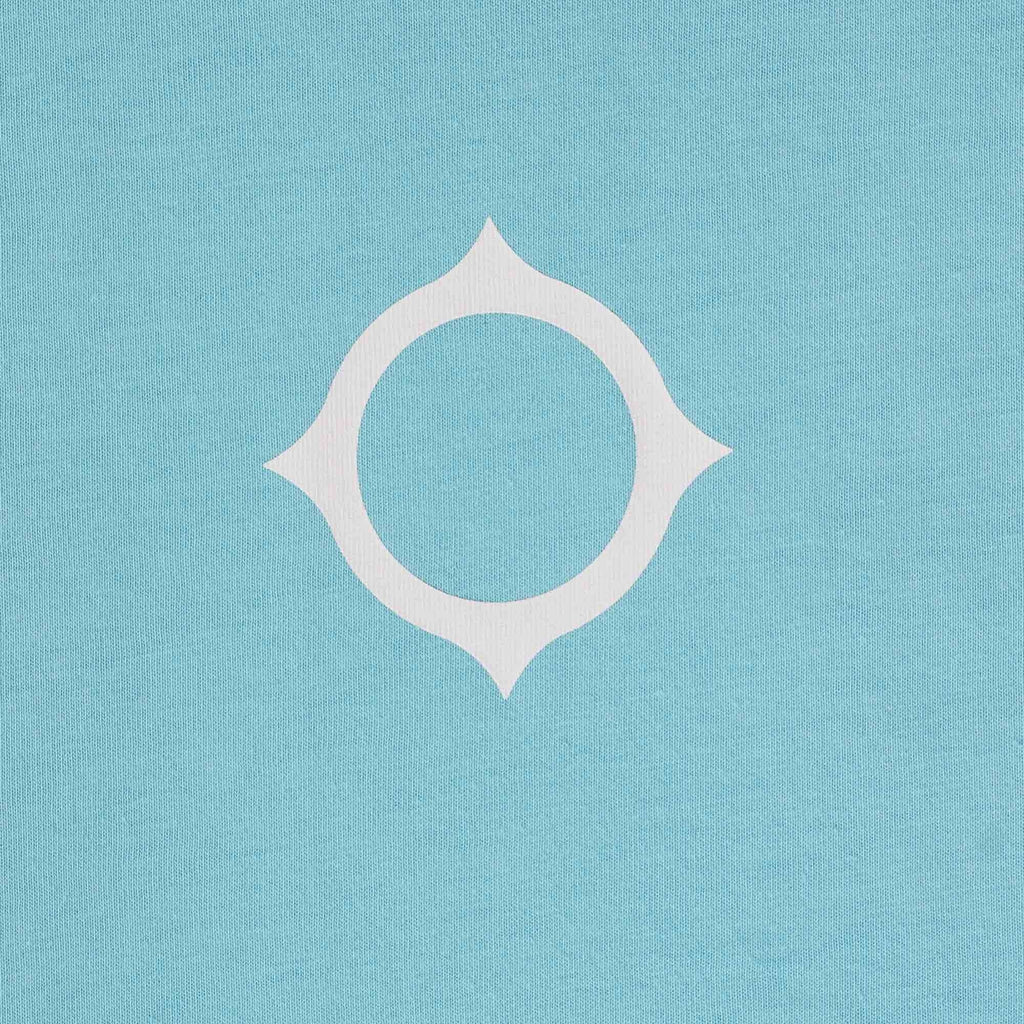 Ma Strum Compass Print Tee - Sea Blue