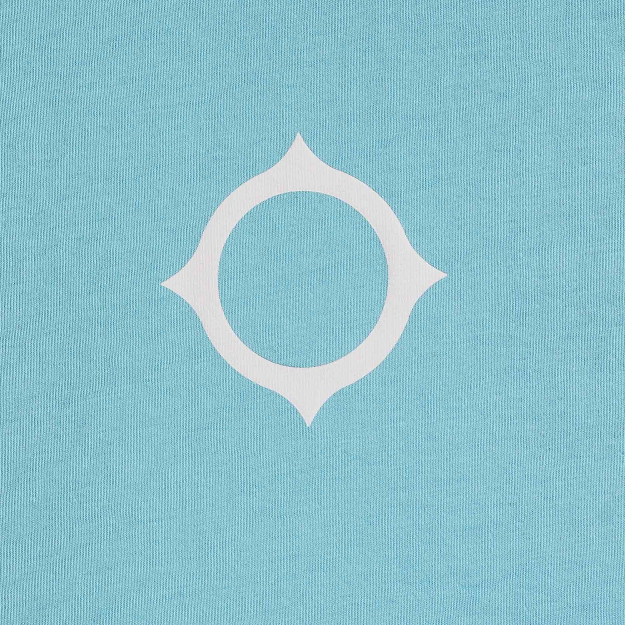 Ma Strum Compass Print Tee - Sea Blue