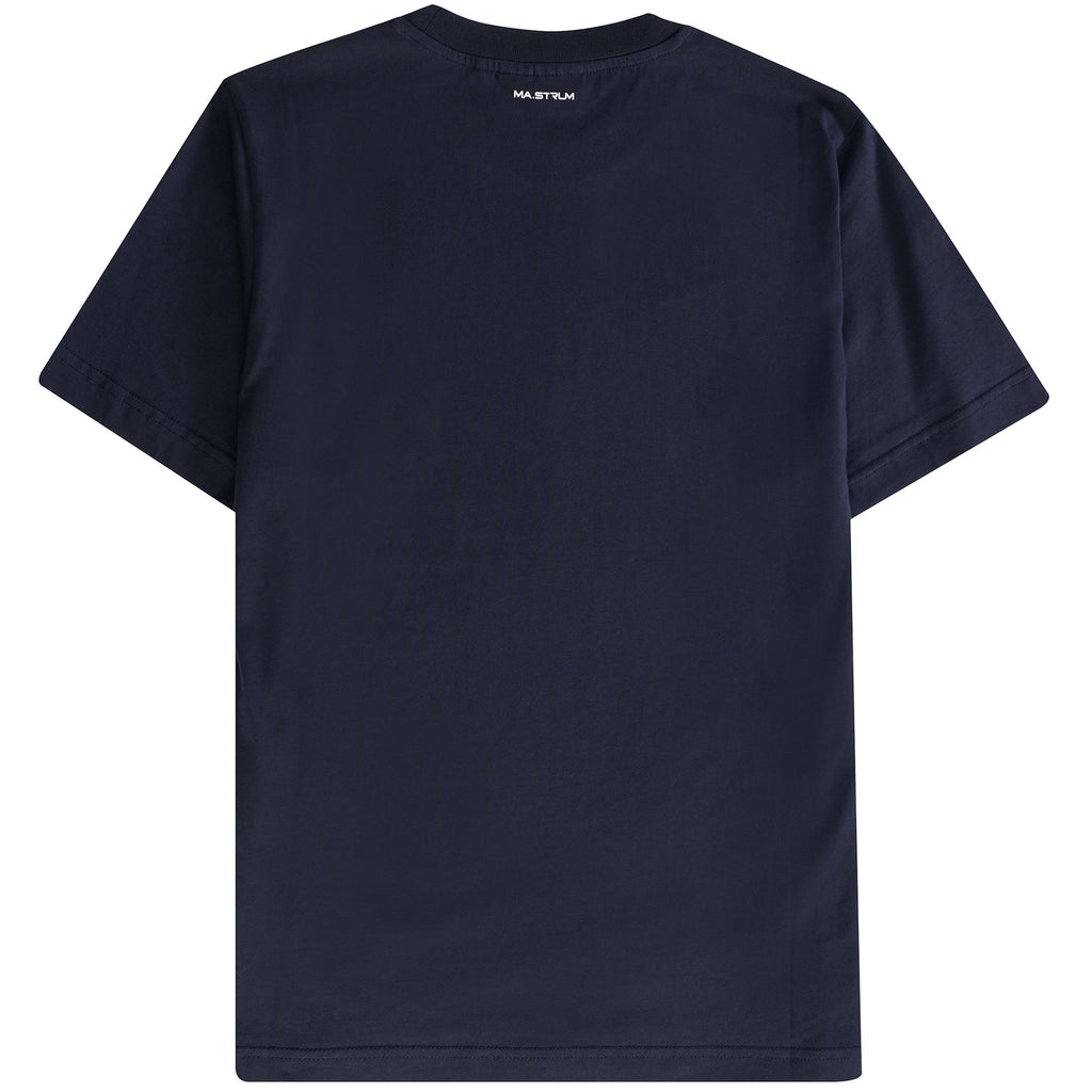 Ma Strum Compass Print Tee - Ink Navy