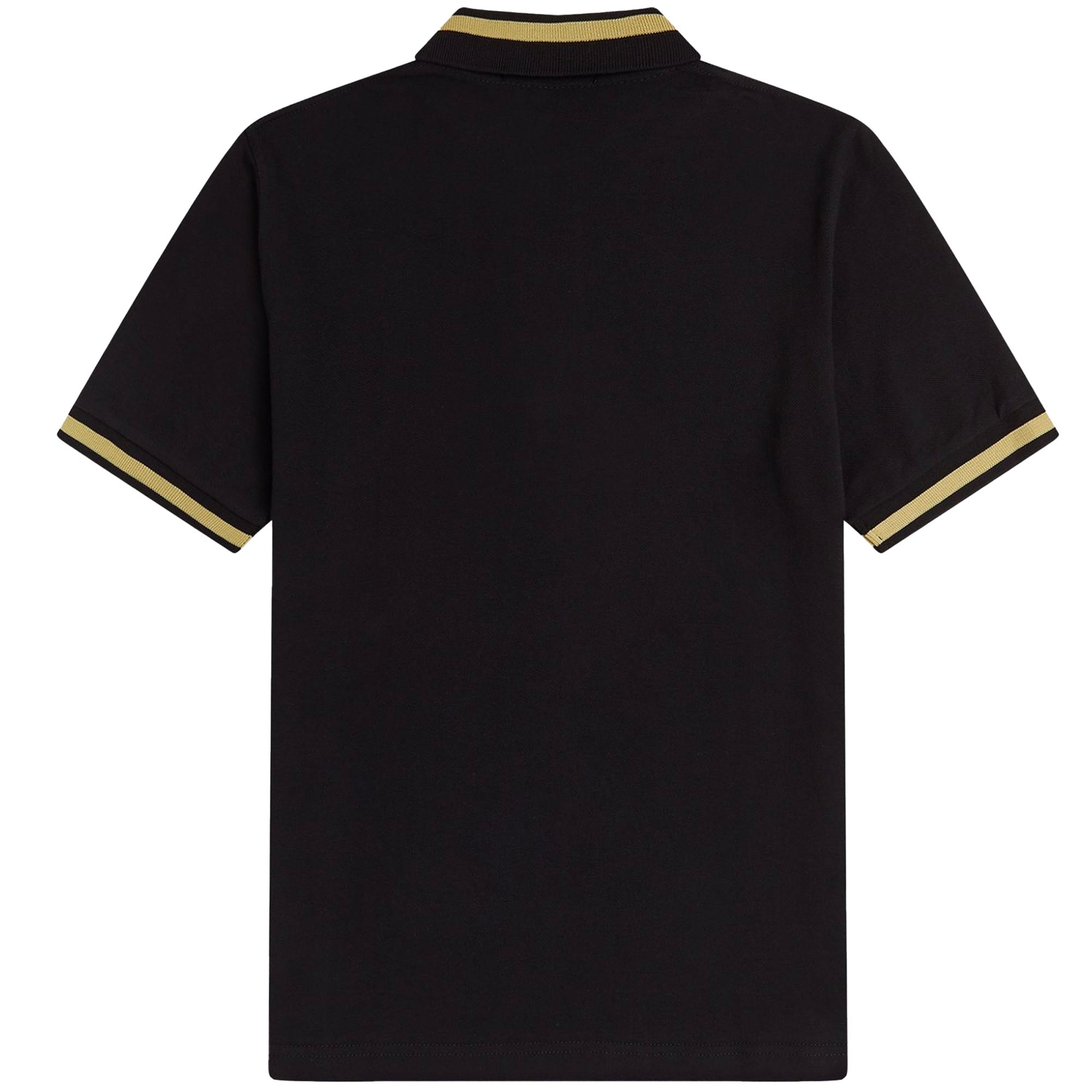 Fred Perry Reissues M2 Single Tipped Polo - Black/Champagne