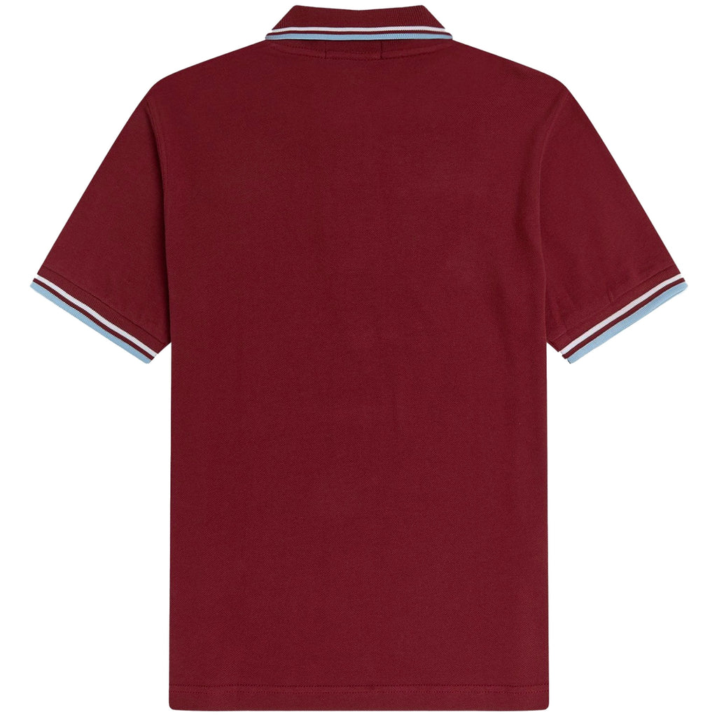 Fred Perry Reissues M12 Twin Tipped Polo Shirt - Maroon